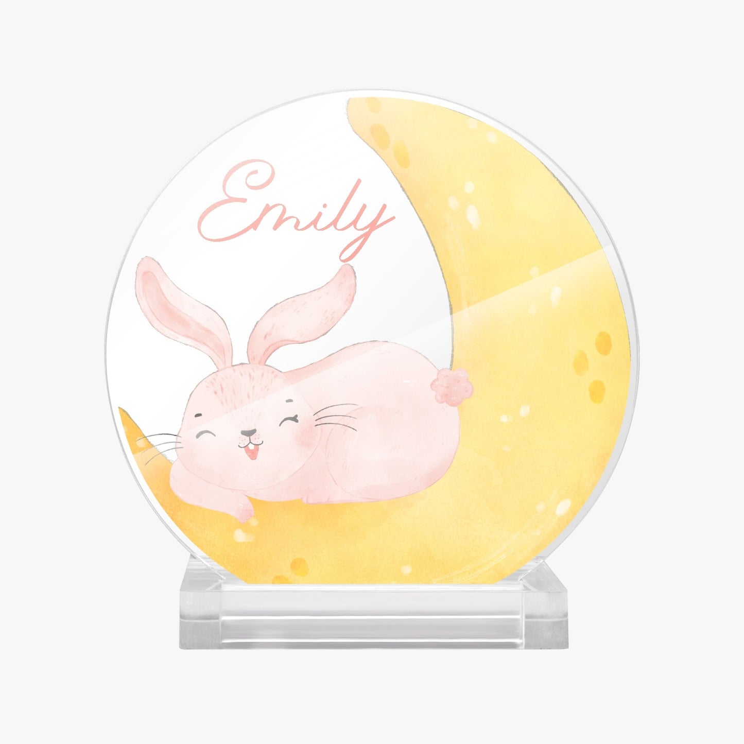 1062. Acrylic Plaque with Stand - Round