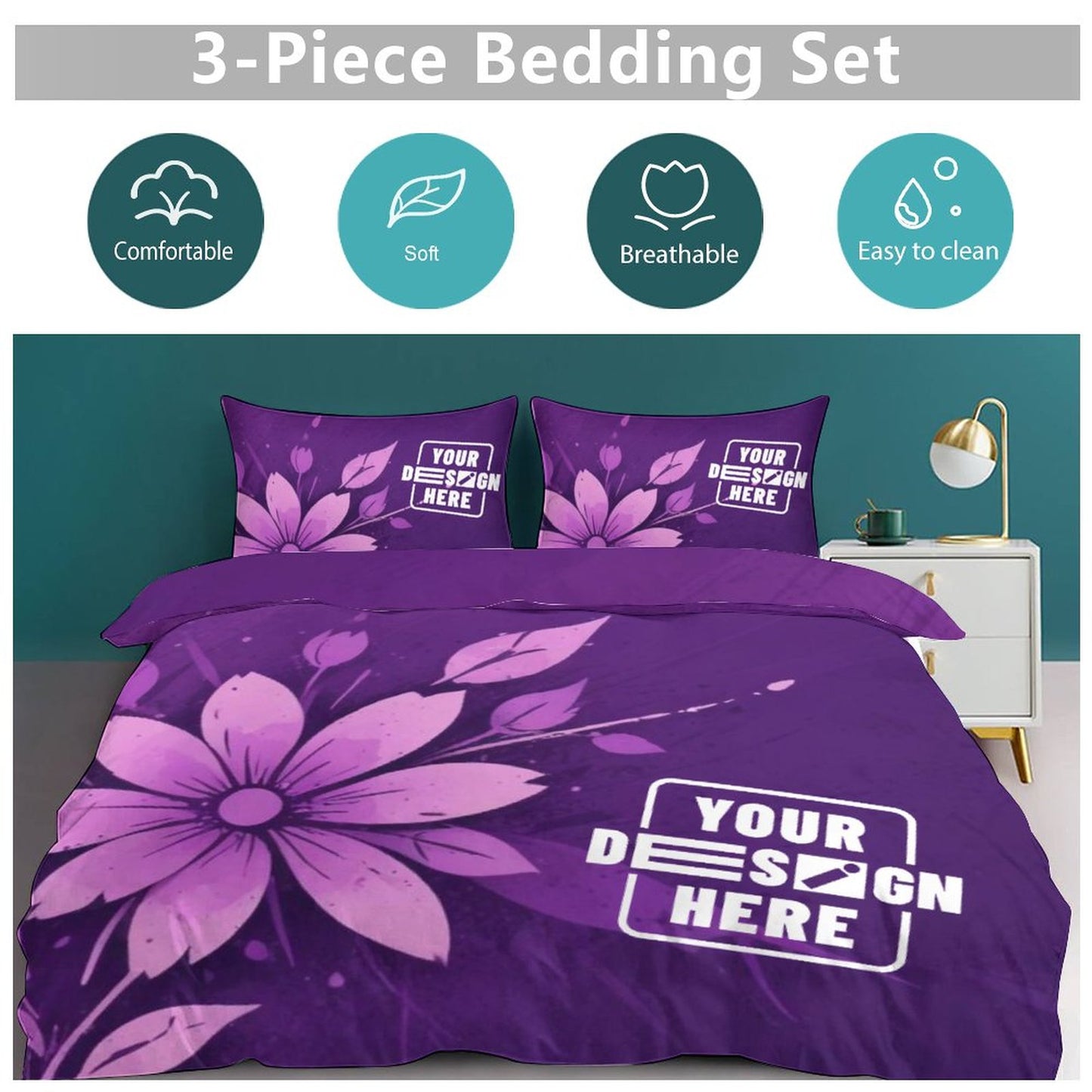 3-Piece Bedding Set