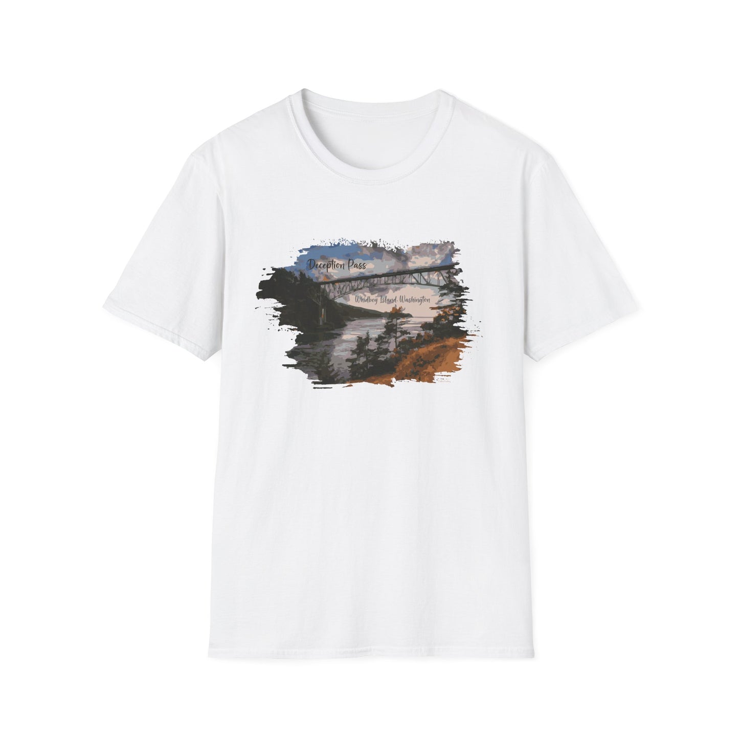 DECEPTION PASS BRIDGE, PAINTED Unisex Softstyle T-Shirt