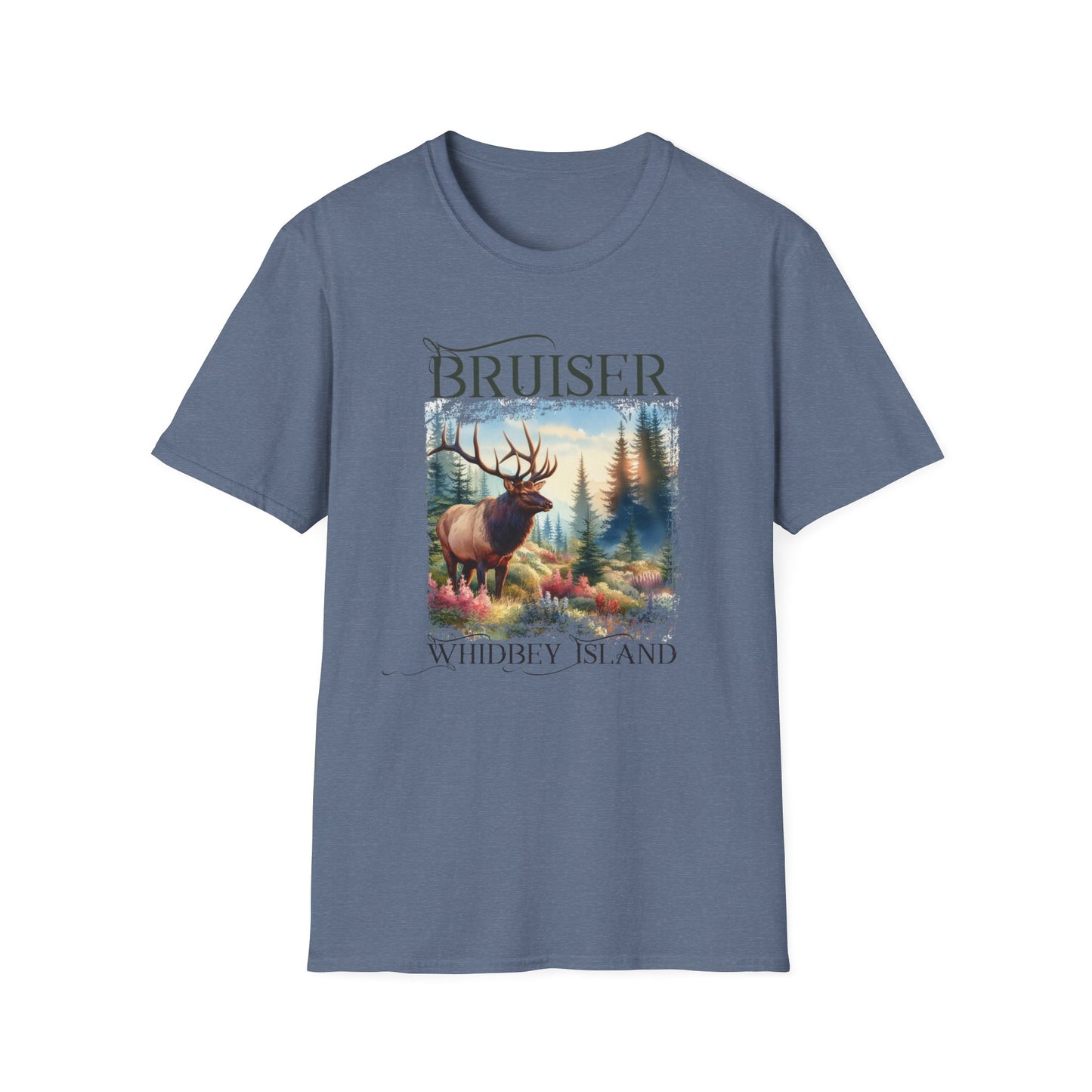 3 Bruiser - Whidbey Island Elk - Unisex Softstyle T-Shirt