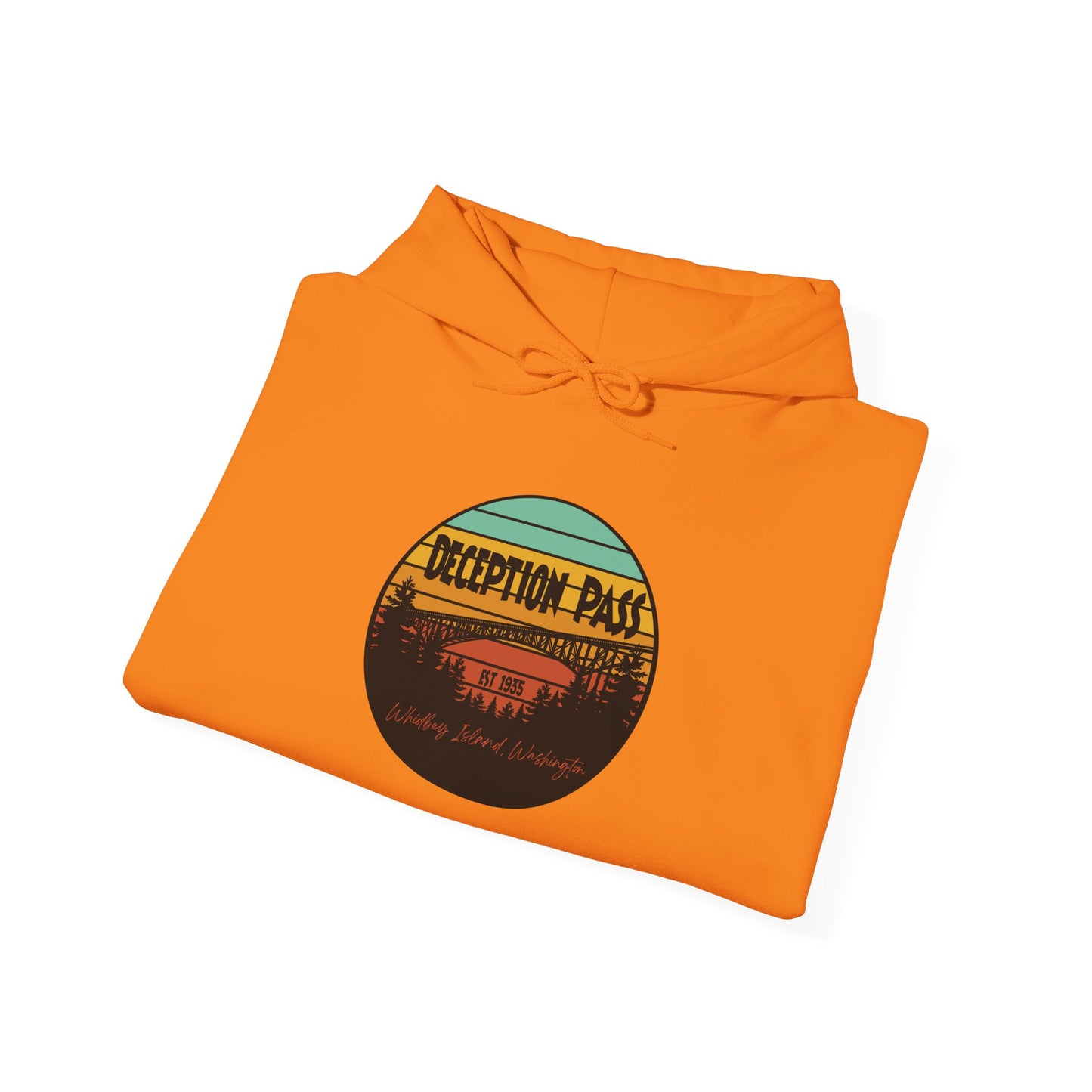 DECEPTION PASS BRIDGE, Unisex Heavy Blend™ Hooded Sweatshirt