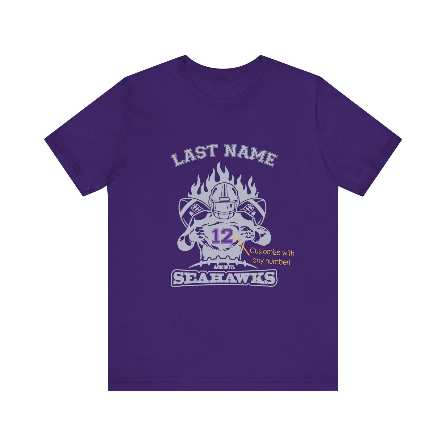 ANACORTES SEAHAWKS FIRE Unisex Jersey Short Sleeve Tee
