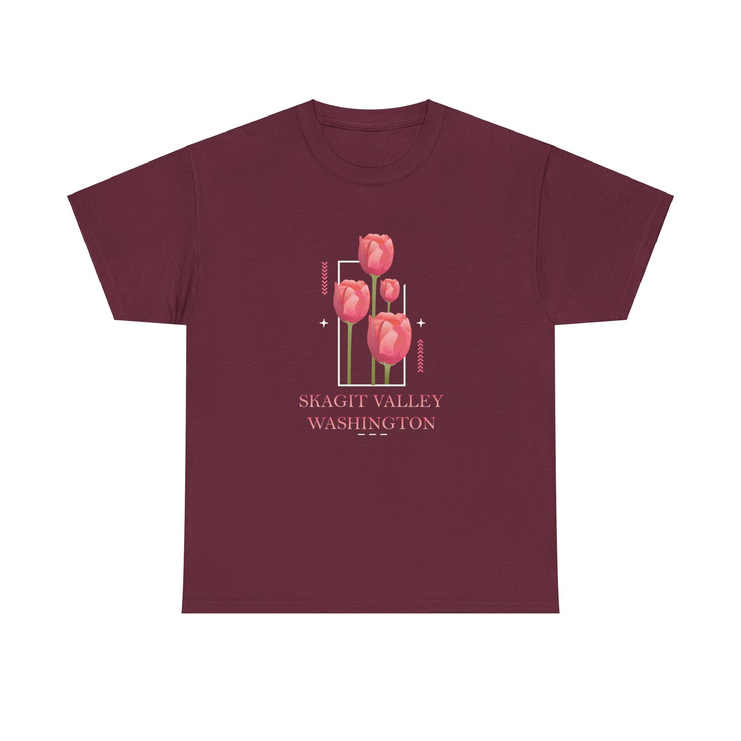 SKAGIT VALLEY - TULIPS - Unisex Heavy Cotton Tee