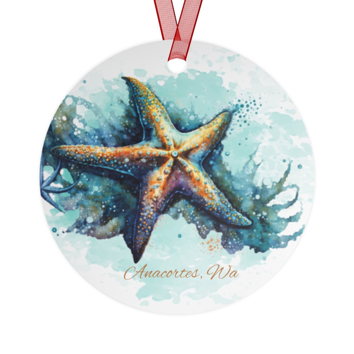 ANACORTES STARFISH Metal Ornament