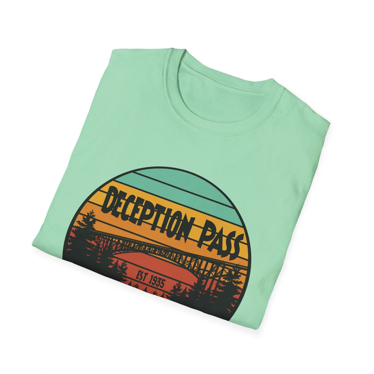 DECEPTION PASS BRIDGE, Unisex Softstyle T-Shirt