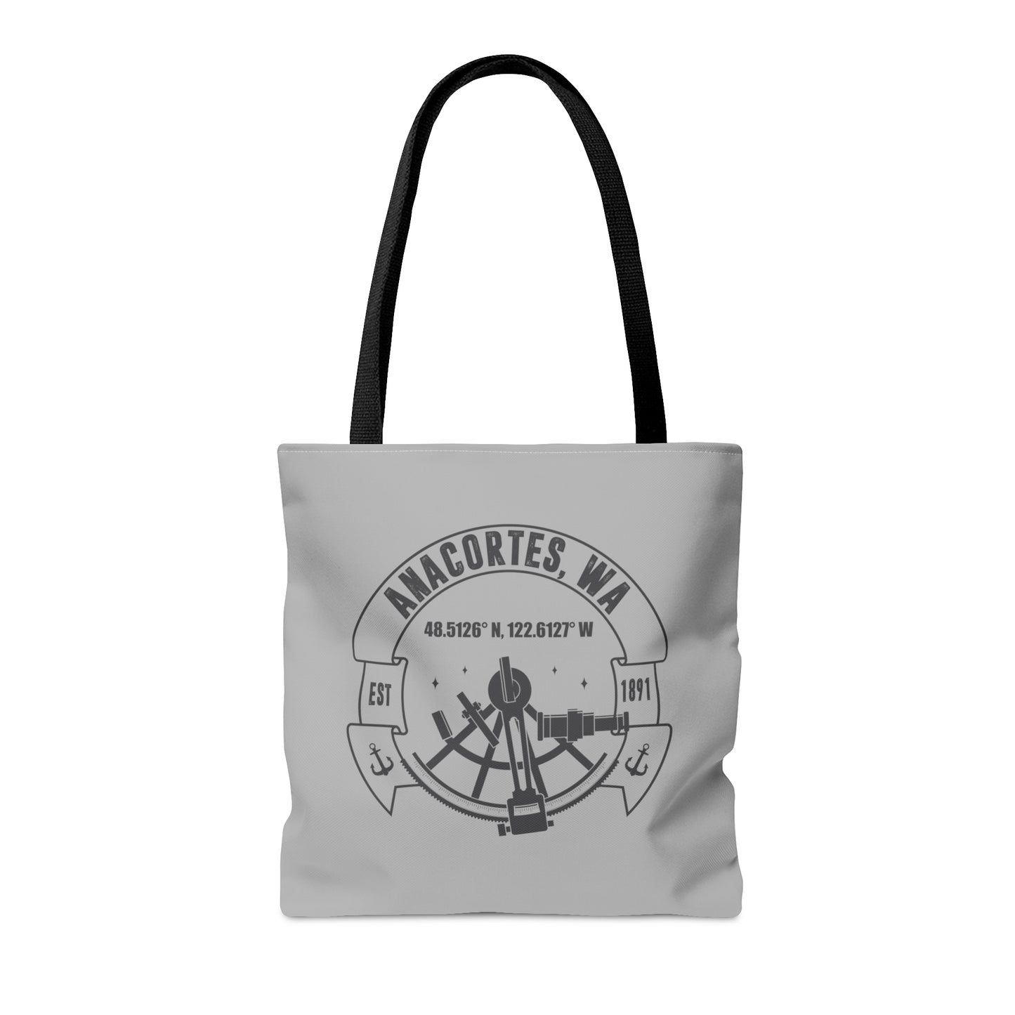 Anacortes Coordinates Tote Bag