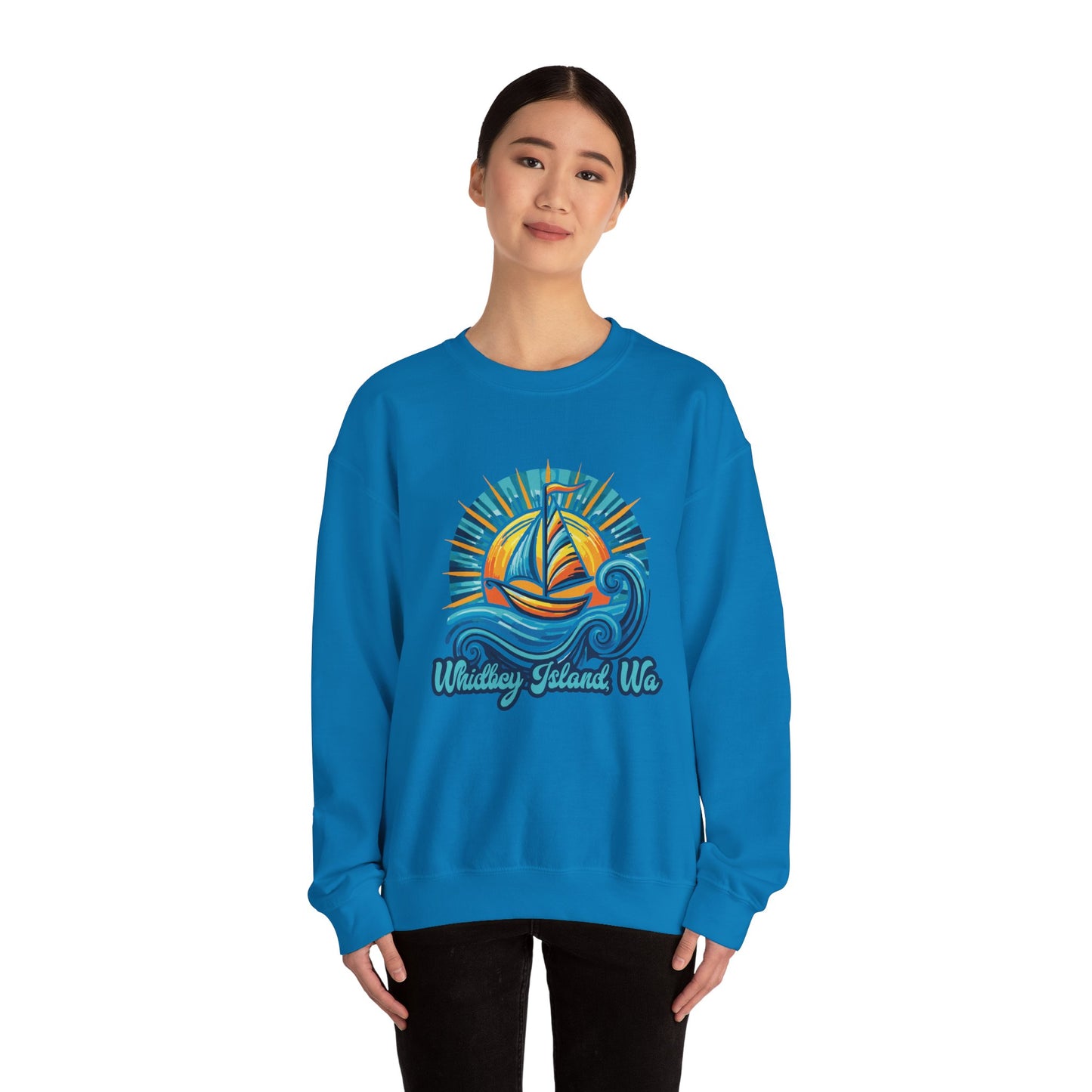 WHIDBEY ISLAND WA Celebrate Unisex Heavy Blend™ Crewneck Sweatshirt