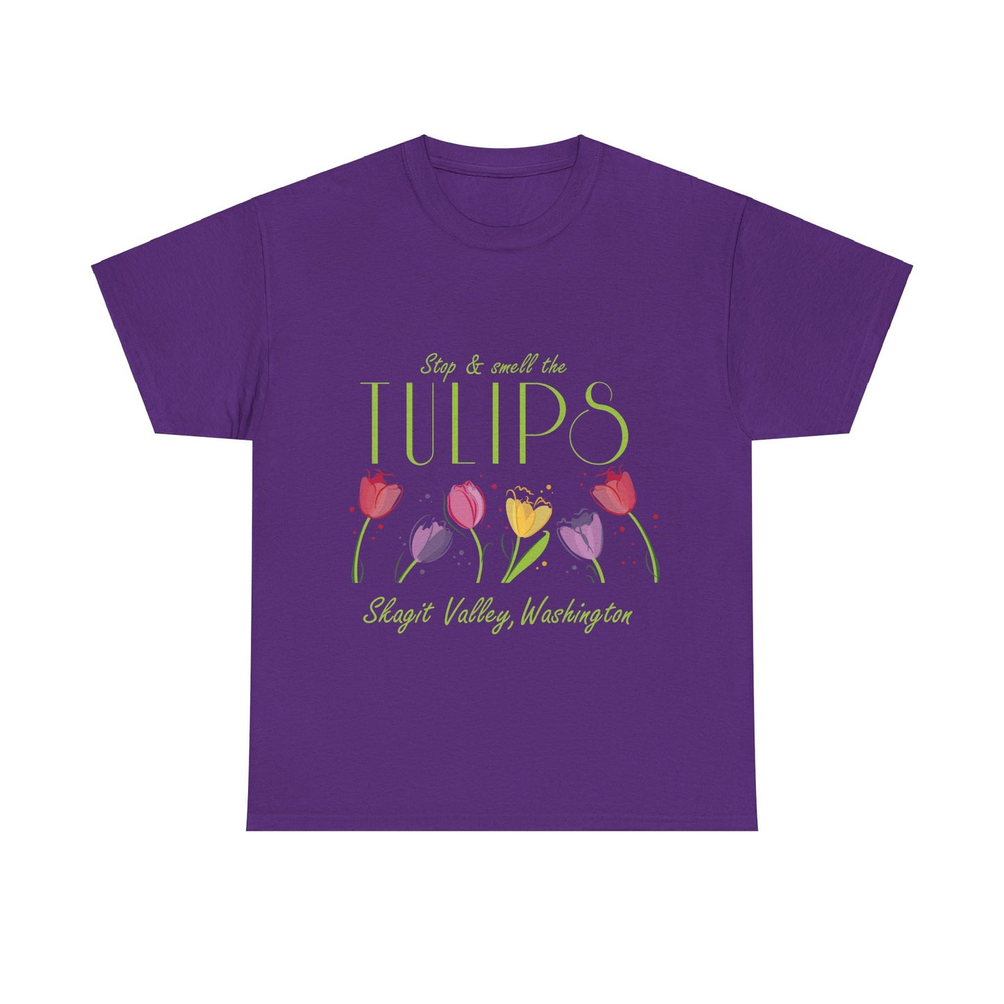 SMELL THE TULIPS - Unisex Heavy Cotton Tee