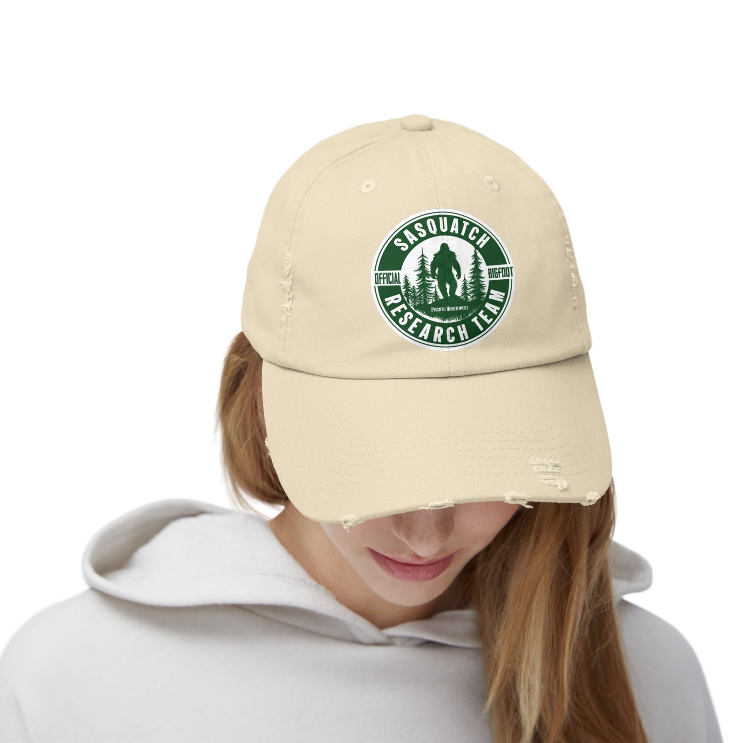 SASQUATCH - PNW Unisex Distressed Cap