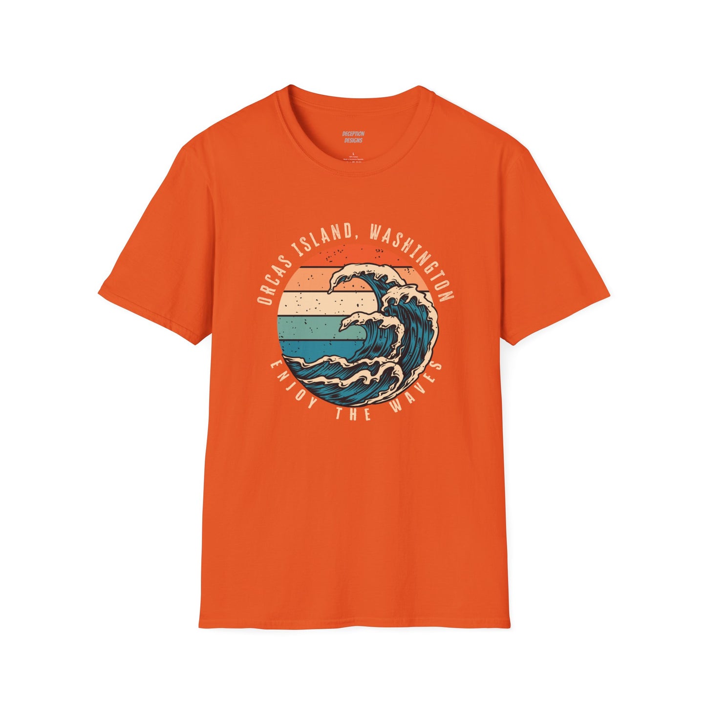 WAVES ORCAS ISLAND - Unisex Softstyle T-Shirt