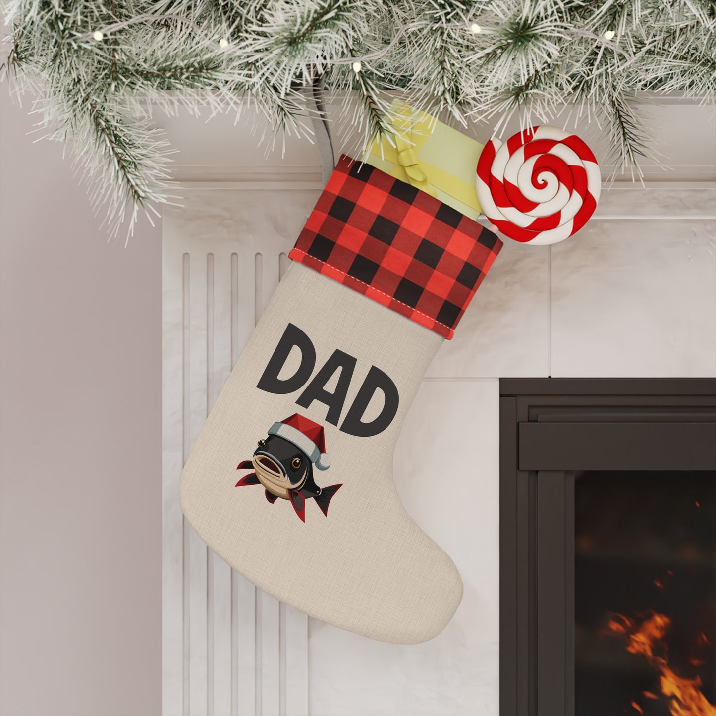 DAD FISH Christmas Stocking