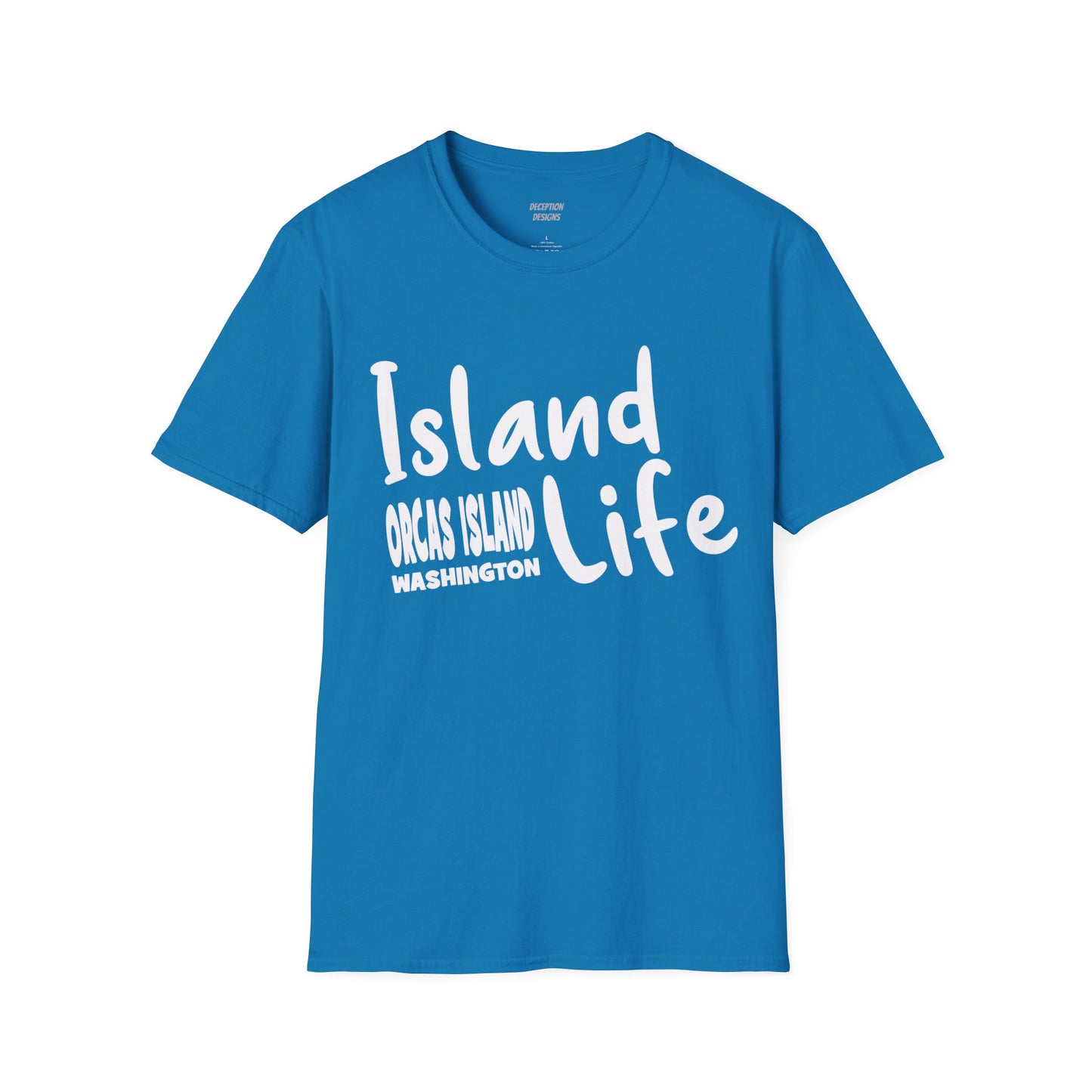 ISLAND LIFE - ORCAS ISLAND - Compass Unisex Softstyle T-Shirt