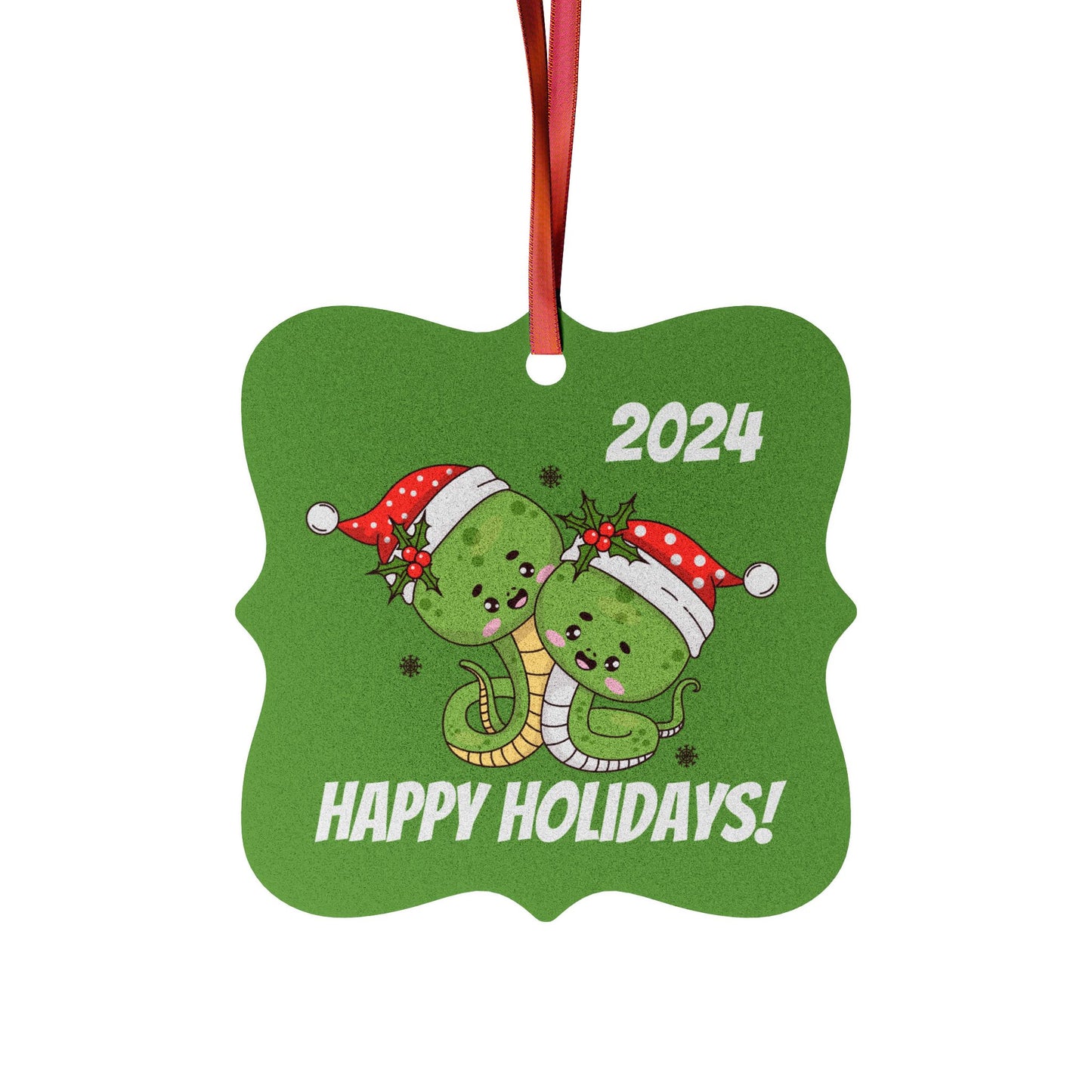 SAMPLE CUSTOM Aluminum Ornaments Square, Scalloped Corner, and Medallion