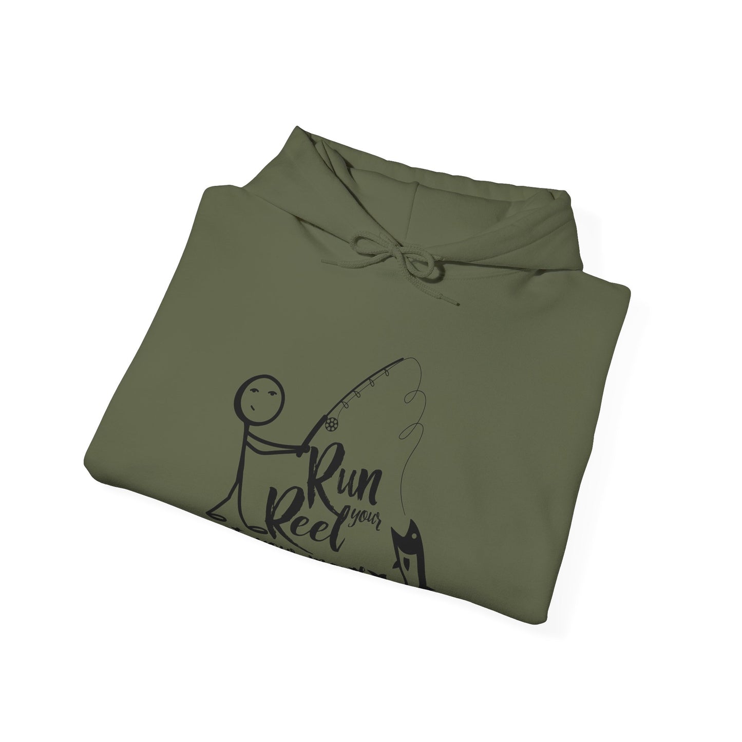 Copy of RUN YOUR REEL - 8 Unisex Heavy Blend™ Hooded Sweatshirt