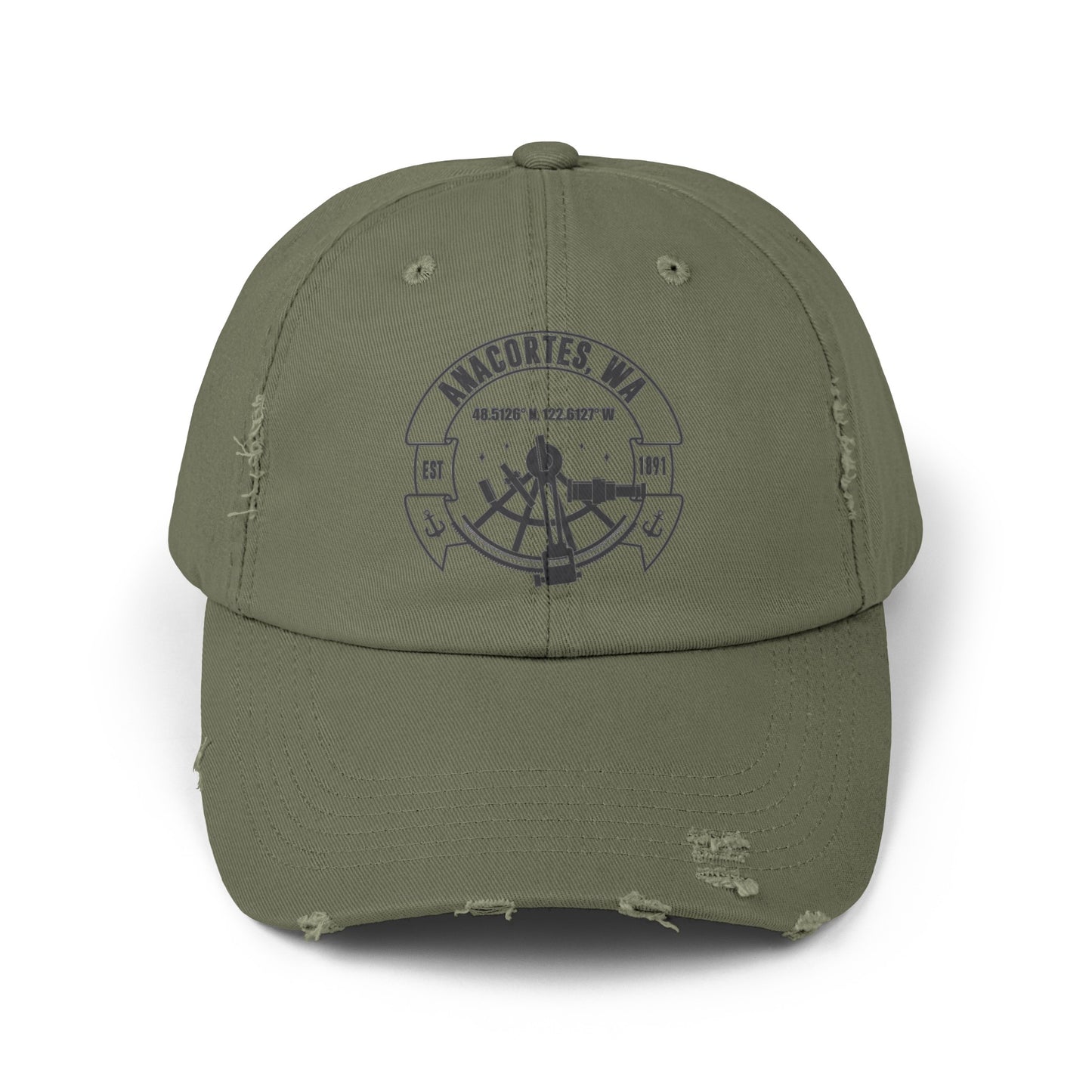 Anacortes Coordinates Unisex Distressed Cap