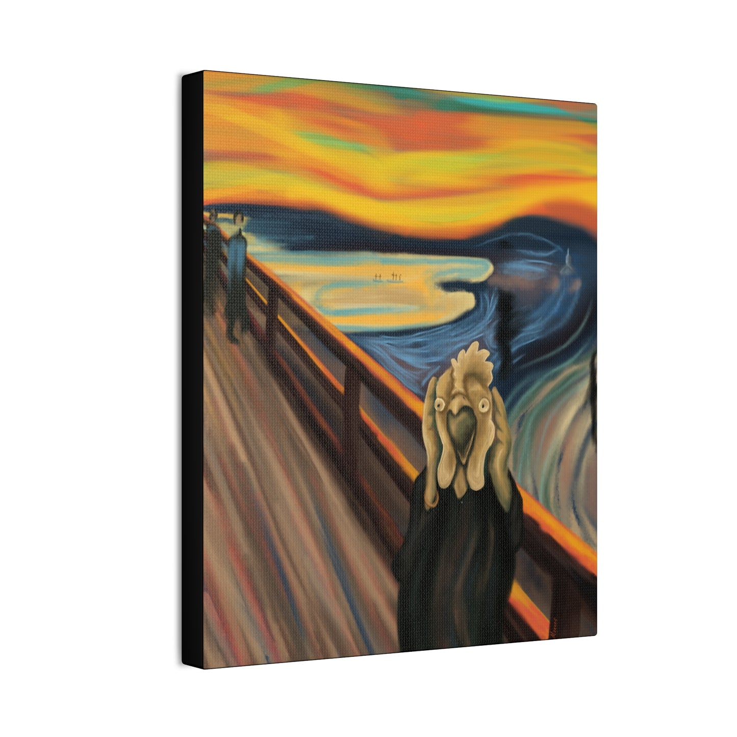 THE CLUCK BY MONUES Canvas Stretched, 0.75"