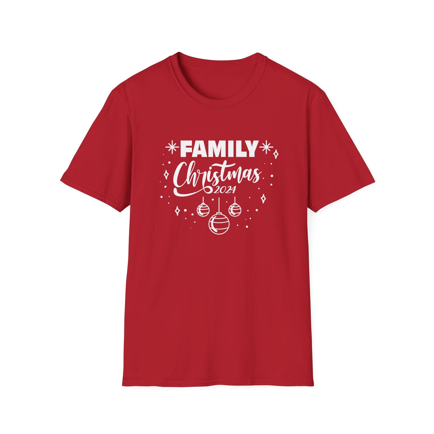 FAMILY CHRISTMAS 2024 Ornaments Unisex Softstyle T-Shirt
