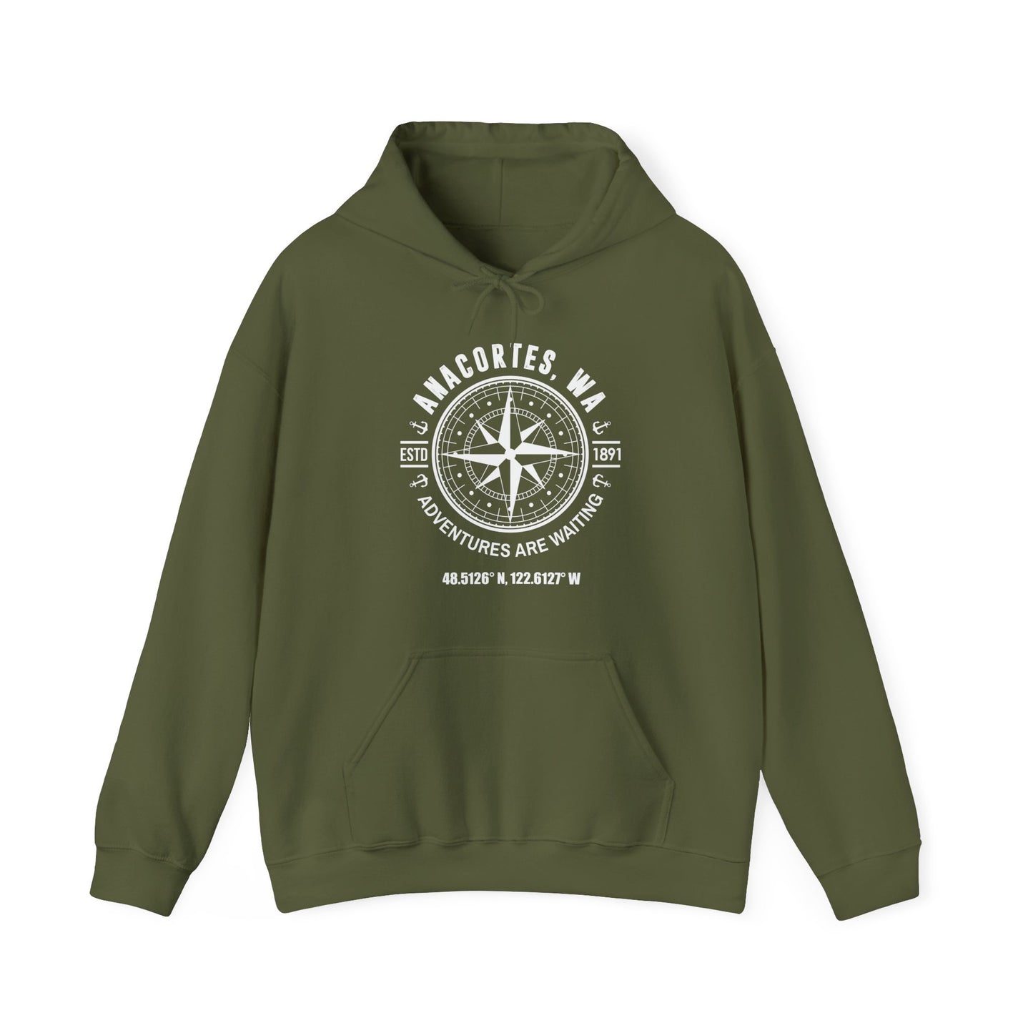 ANACORTES COMPASS Unisex Heavy Blend™ Hooded Sweatshirt