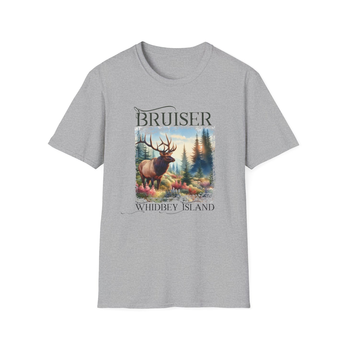 3 Bruiser - Whidbey Island Elk - Unisex Softstyle T-Shirt