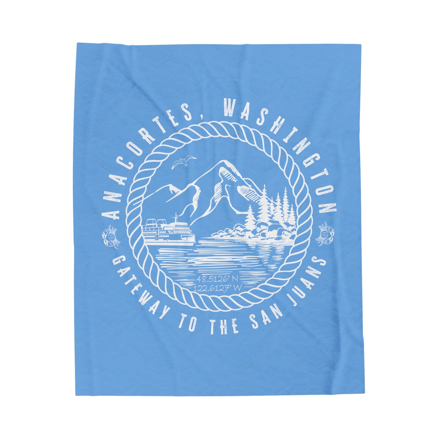 ANACORTES GATEWAY 2 Velveteen Plush Blanket