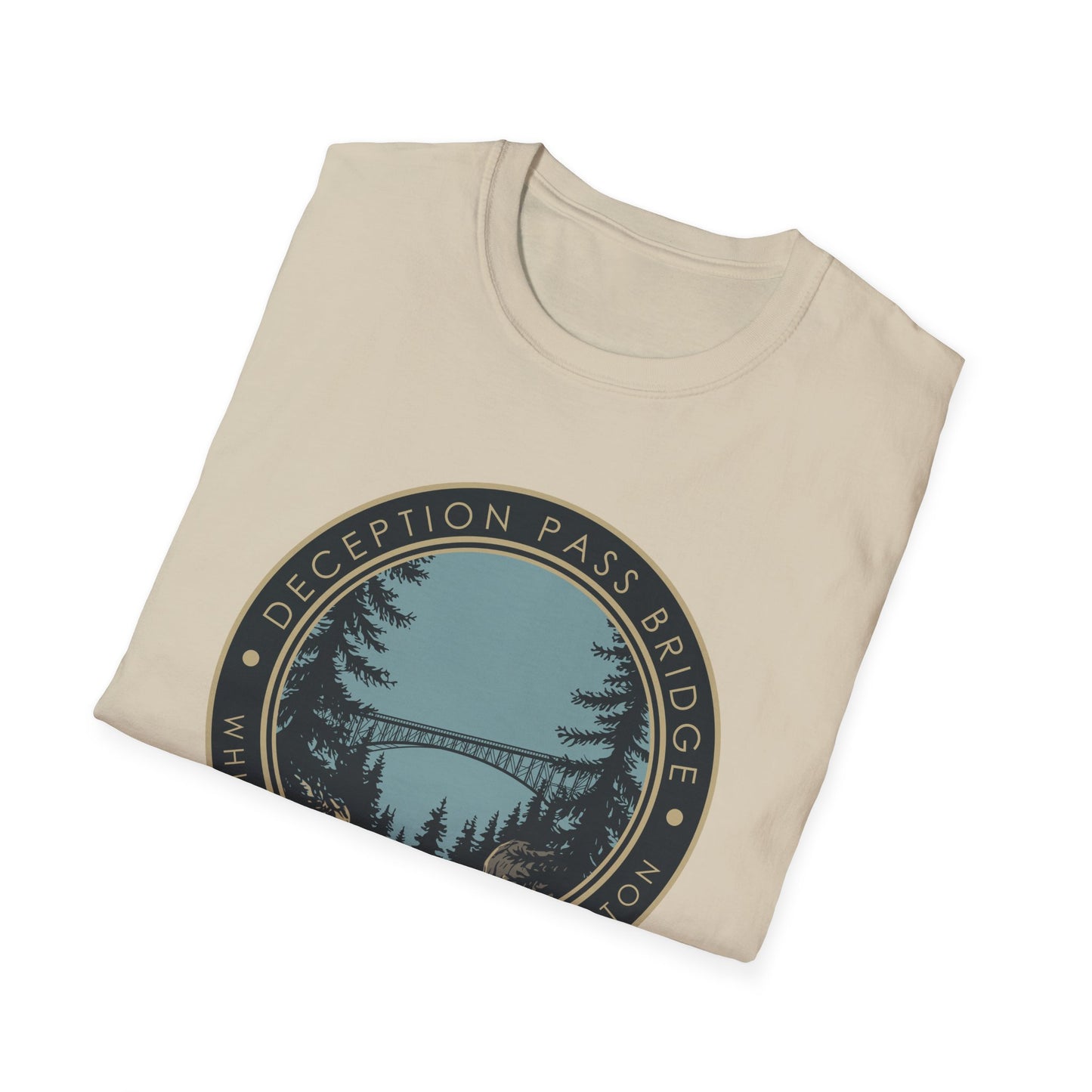 DECEPTION PASS BRIDGE, LOOKOUT Unisex Softstyle T-Shirt
