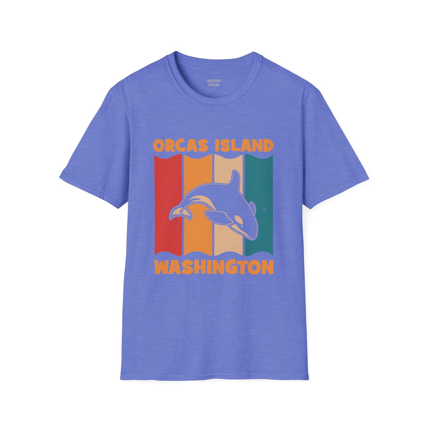 ORCAS ISLAND 2 WHALE Unisex Softstyle T-Shirt