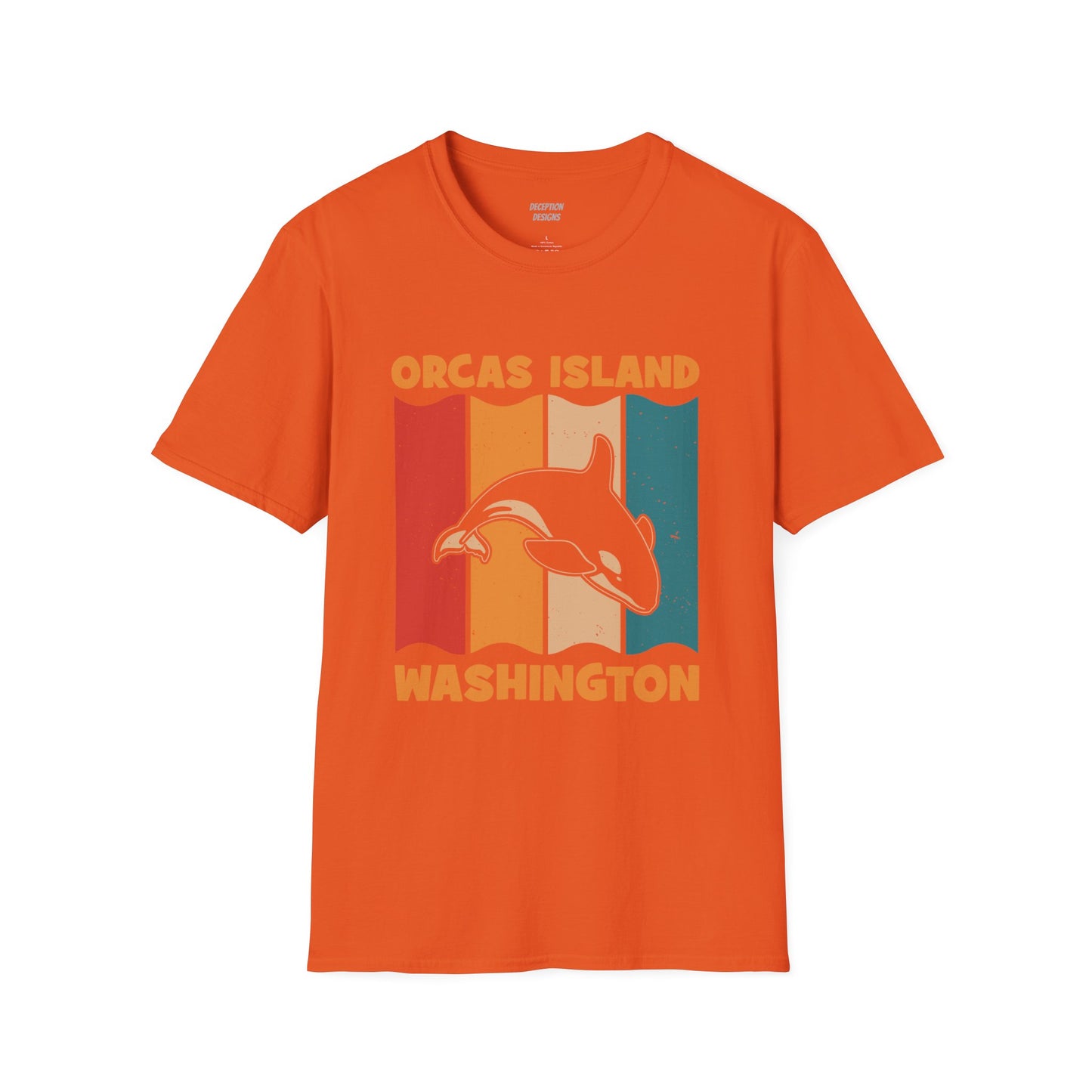 ORCAS ISLAND 2 WHALE Unisex Softstyle T-Shirt