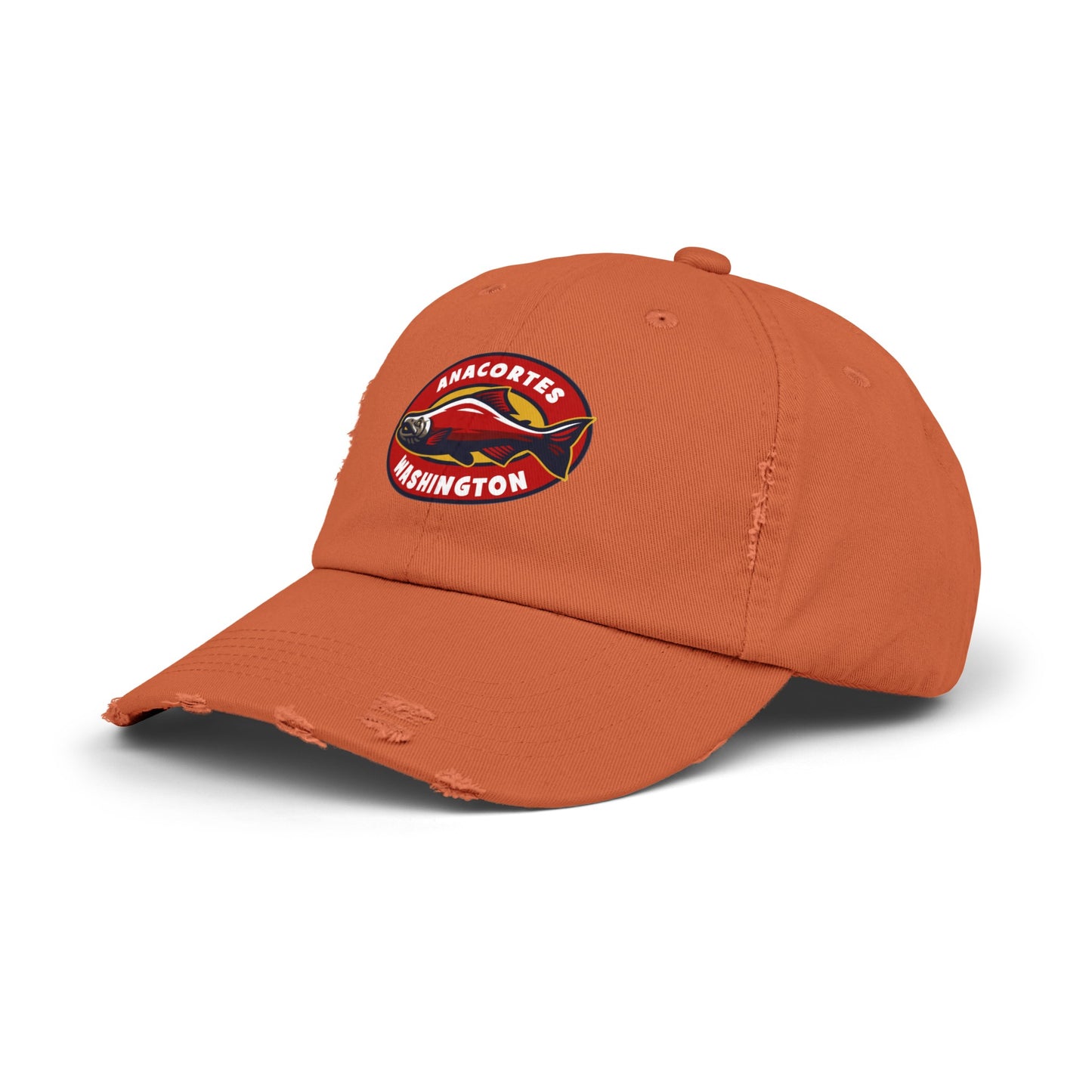 ANACORTES SALMON Unisex Distressed Cap