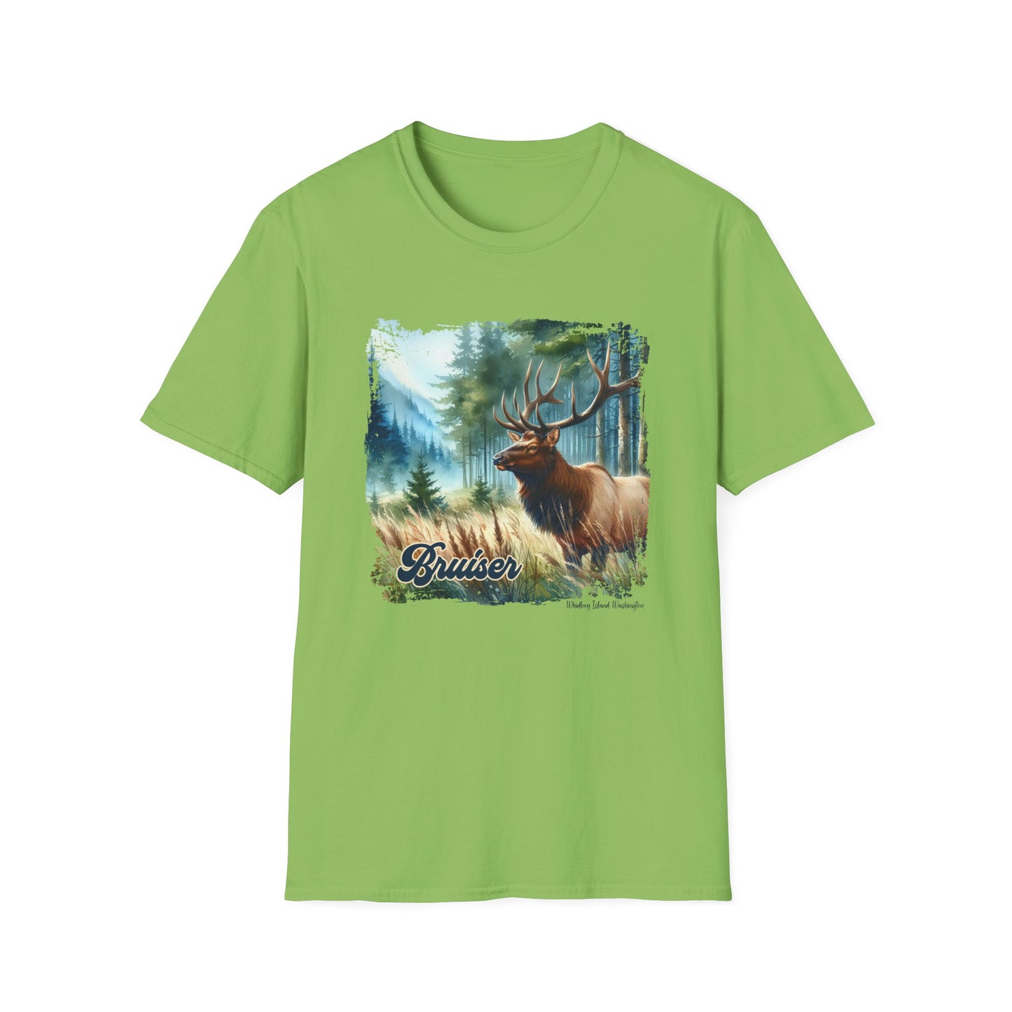 5 Bruiser - Whidbey Island Elk - Unisex Softstyle T-Shirt