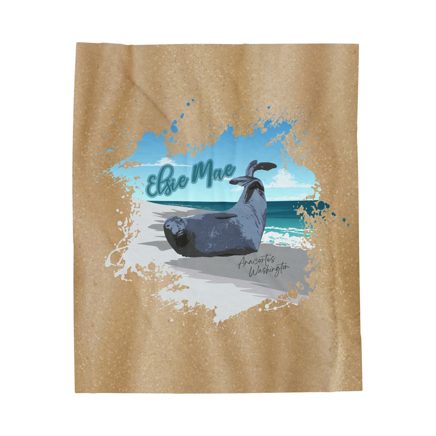 ELSIE Velveteen Plush Blanket