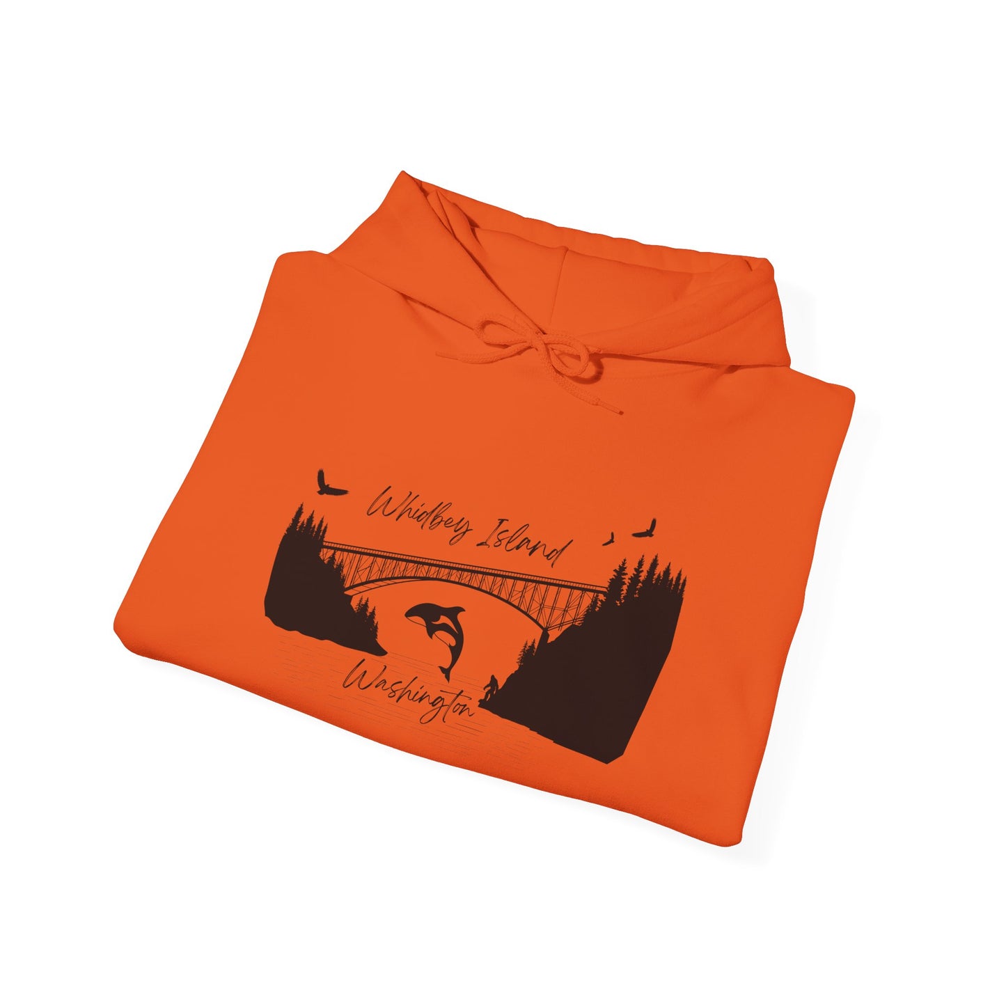 DECEPTION PASS BRIDGE, SCENE Unisex Heavy Blend™ Hooded Sweatshirt