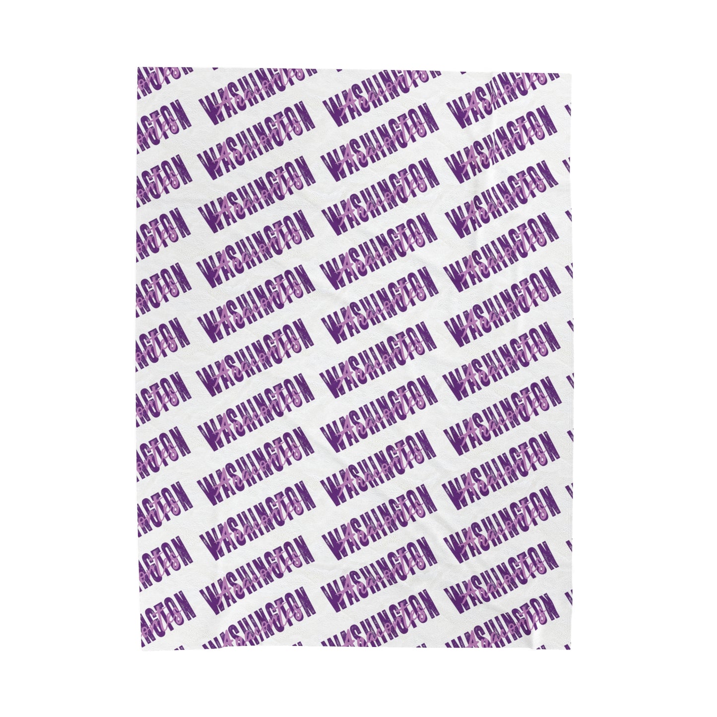 ANACORTES WASHINGTON TEXT Velveteen Plush Blanket