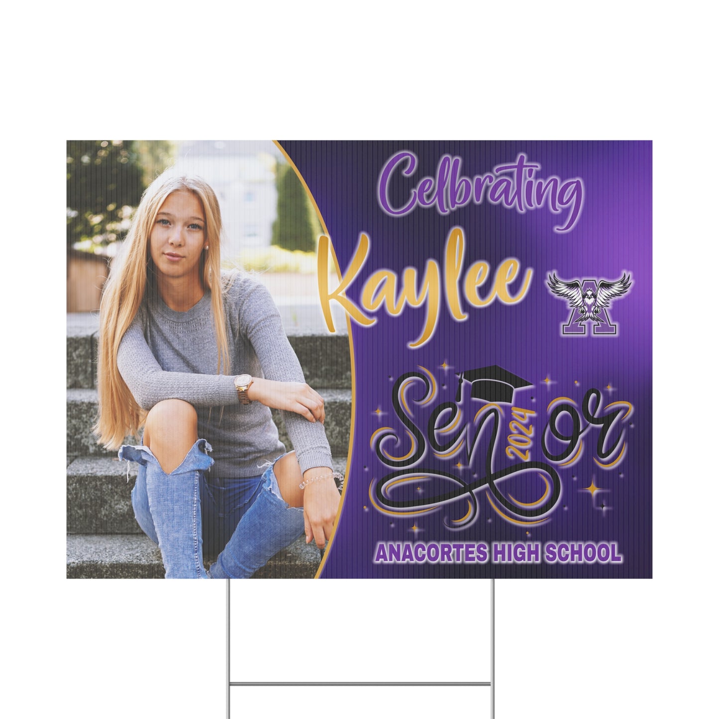 KAYLEE - SENIOR 2024 Plastic Yard Sign