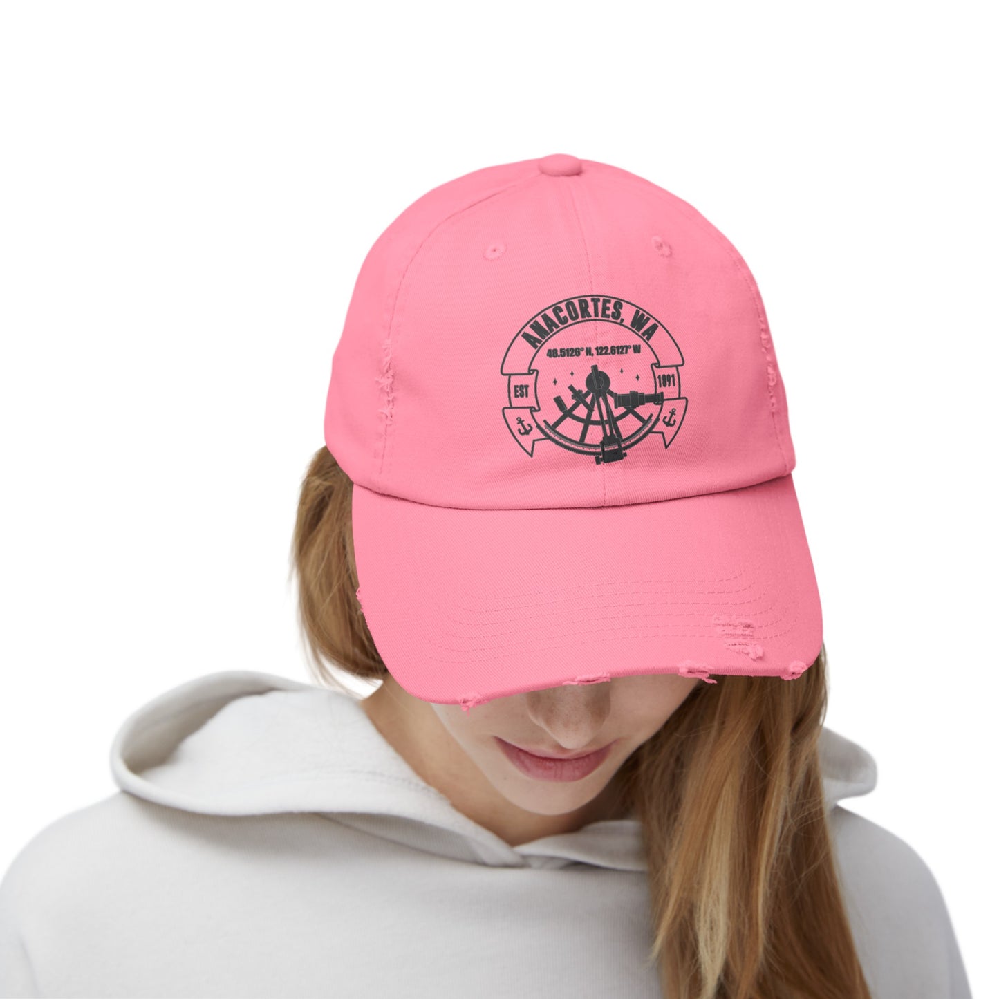 Anacortes Coordinates Unisex Distressed Cap