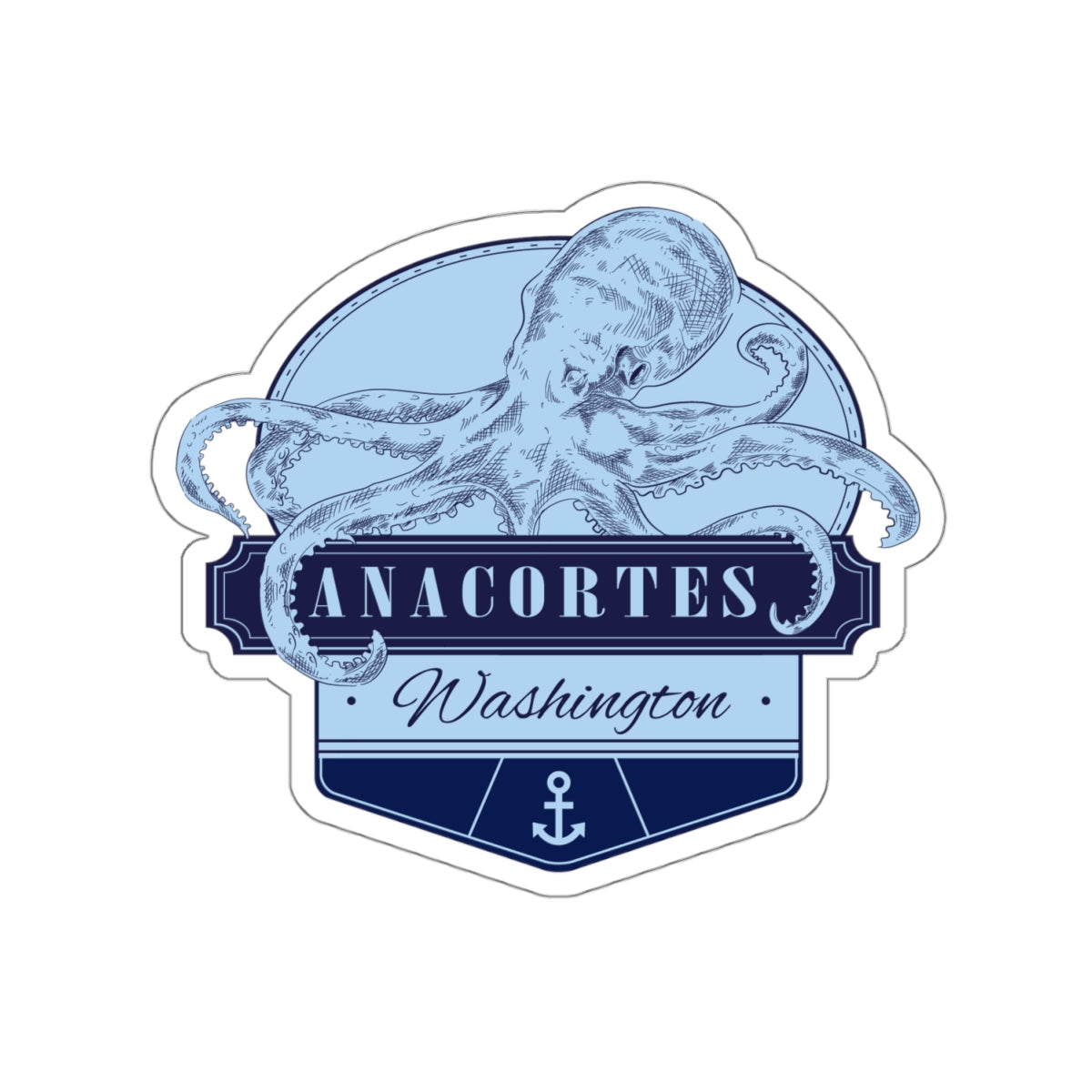 Octopus Anacortes Sticker