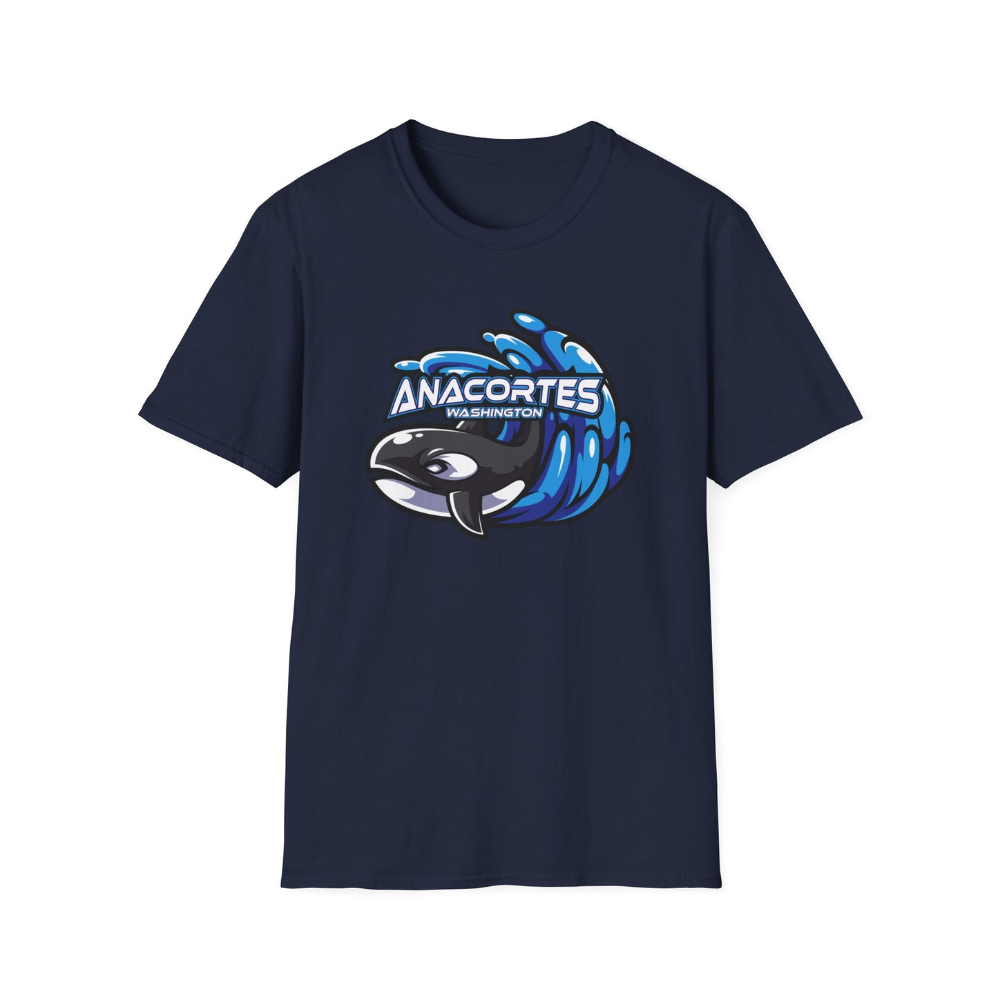 ANACORTES ORCA MASCOT Unisex Softstyle T-Shirt
