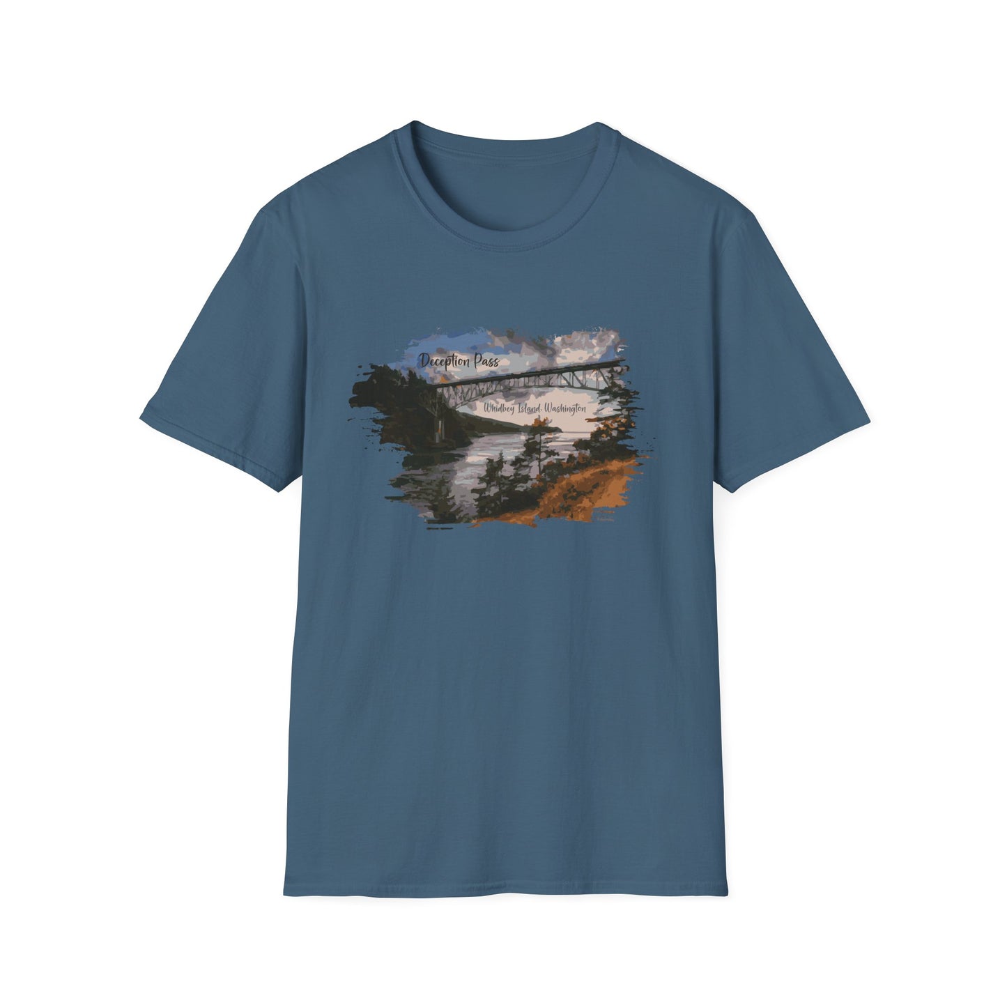 DECEPTION PASS BRIDGE, PAINTED Unisex Softstyle T-Shirt