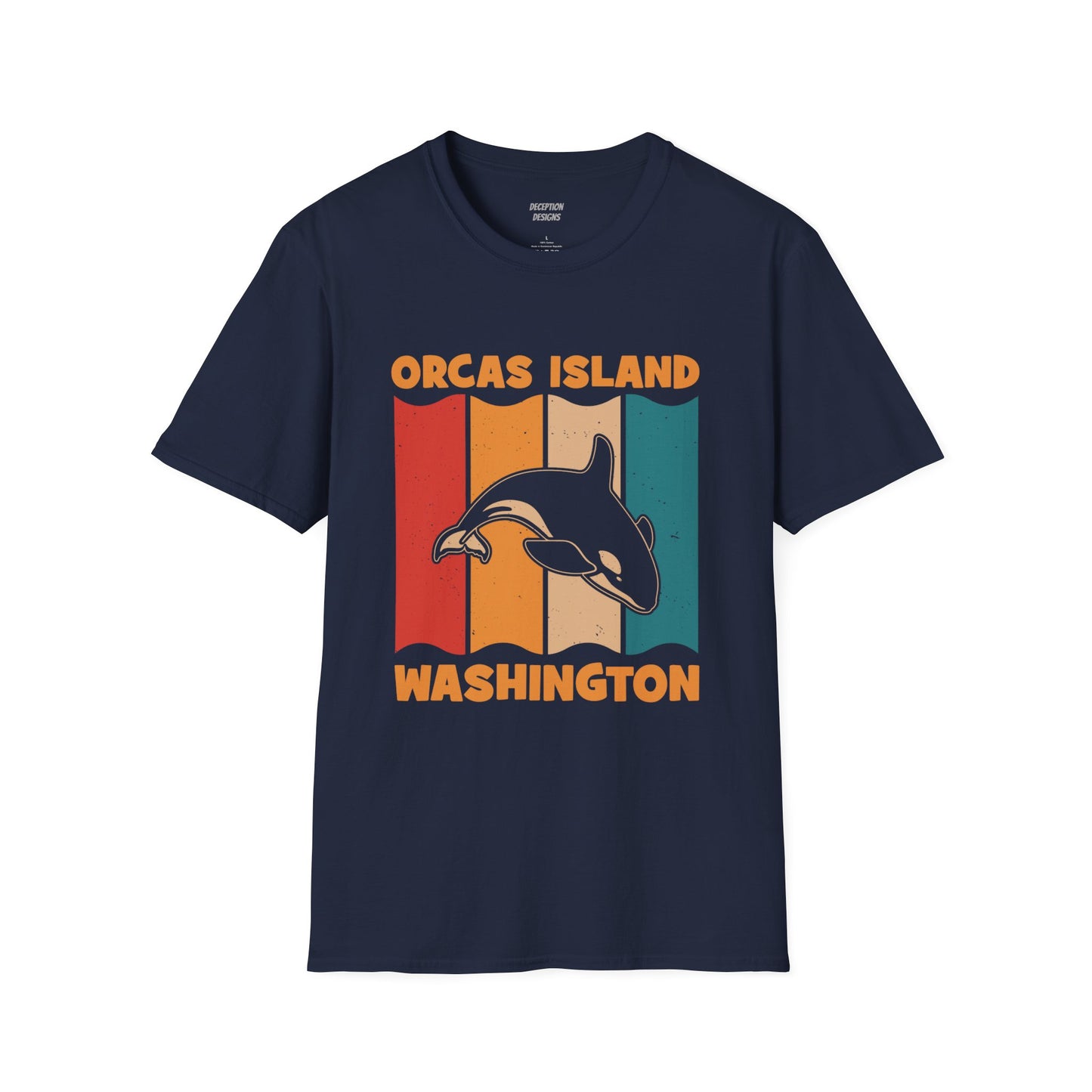 ORCAS ISLAND 2 WHALE Unisex Softstyle T-Shirt