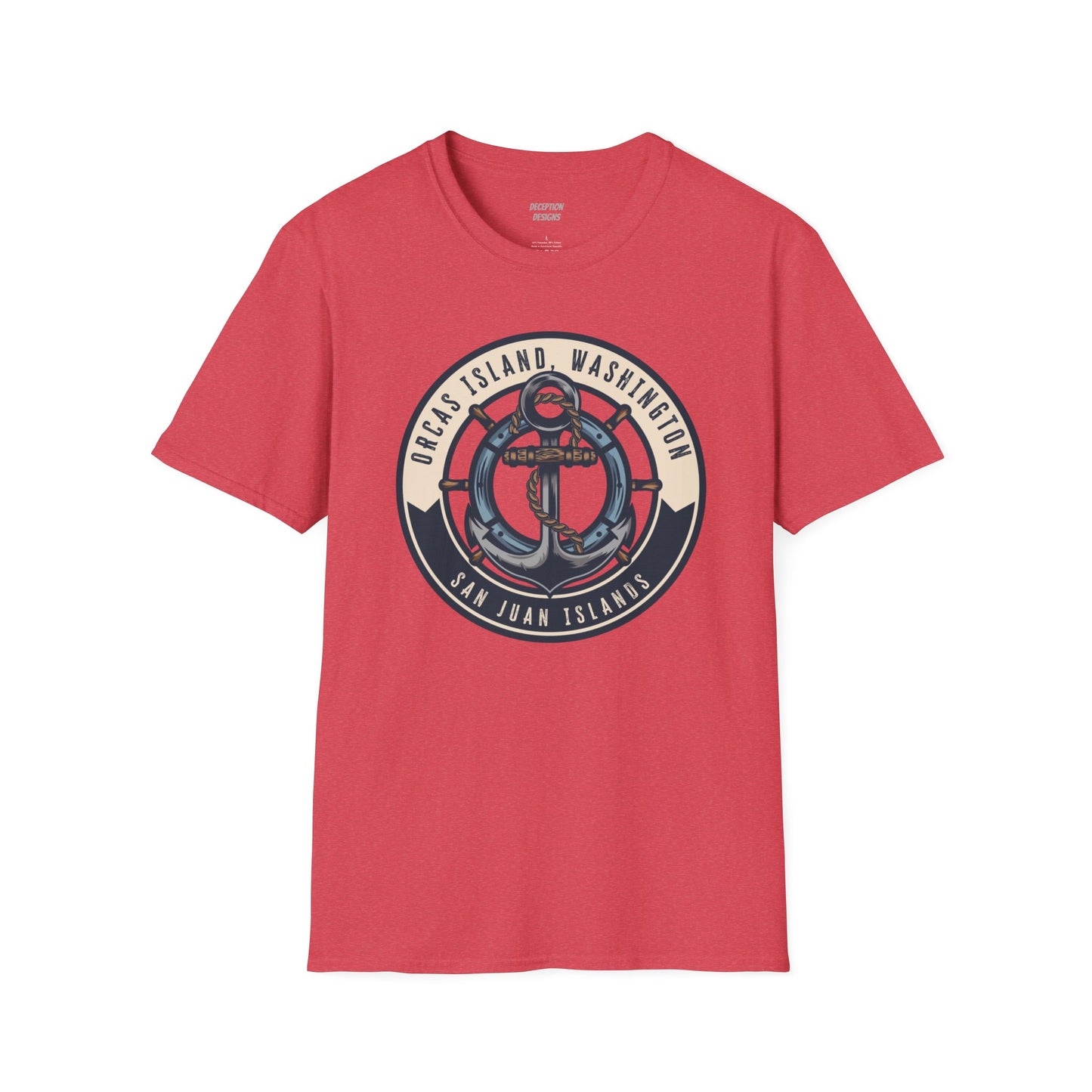 ORCAS ISLAND ANCHOR Unisex Softstyle T-Shirt