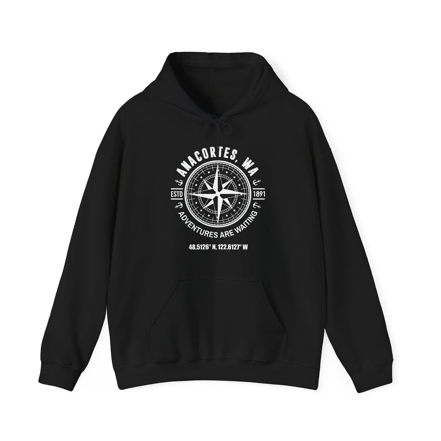 ANACORTES COMPASS Unisex Heavy Blend™ Hooded Sweatshirt