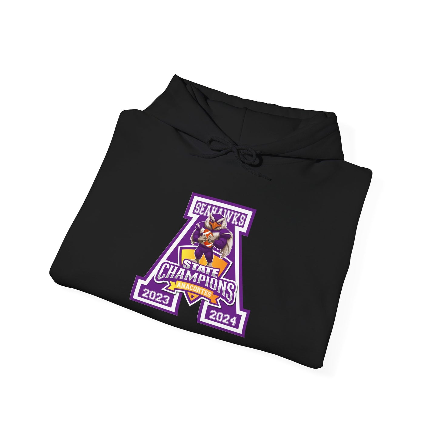 A ANACORTES SEAHAWKS STATE CHAMP Unisex Heavy Blend™ Hooded Sweatshirt