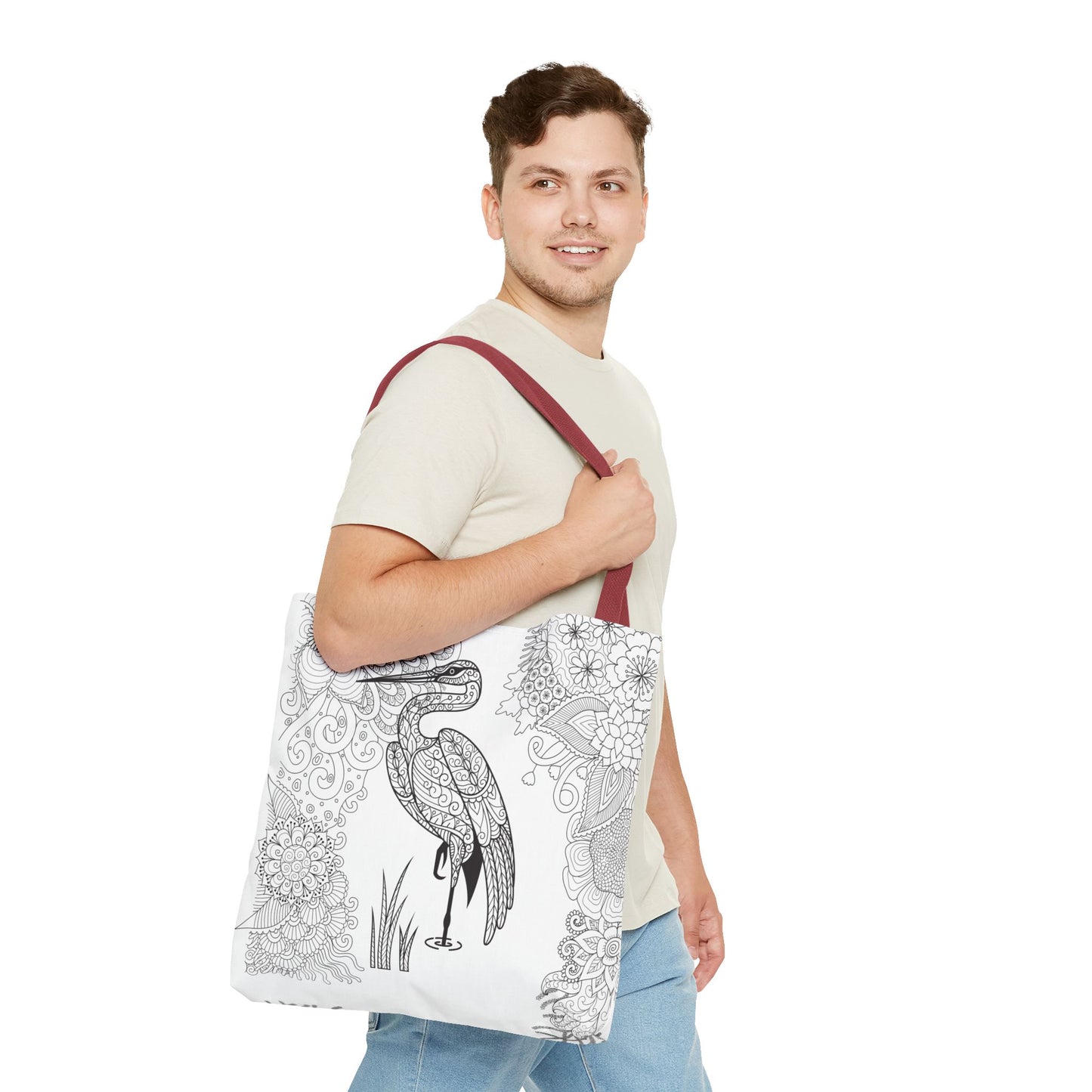 COLOR ME HERON Tote Bag