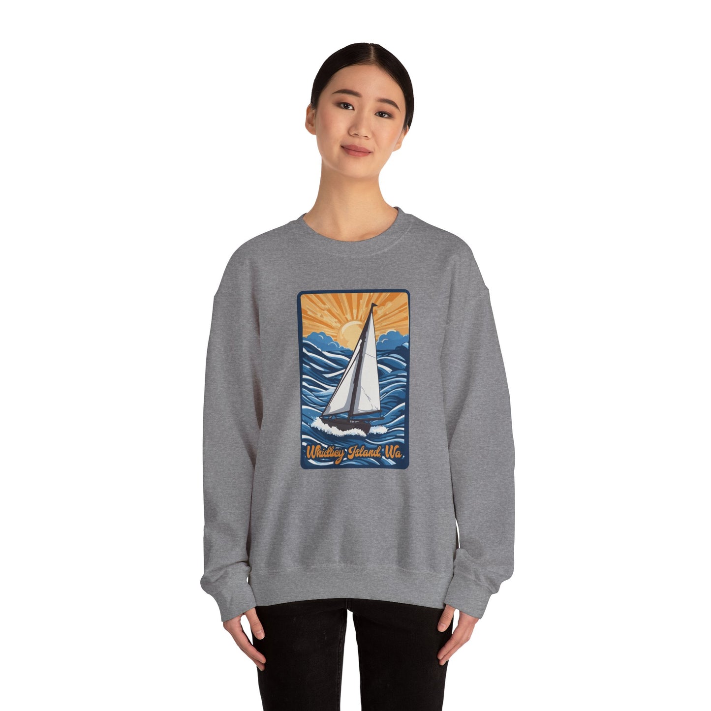 WHIDBEY ISLAND WA Unisex Heavy Blend™ Crewneck Sweatshirt