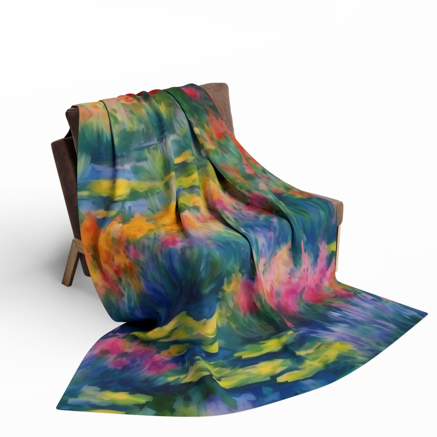 WILDFLOWER POND Arctic Fleece Blanket