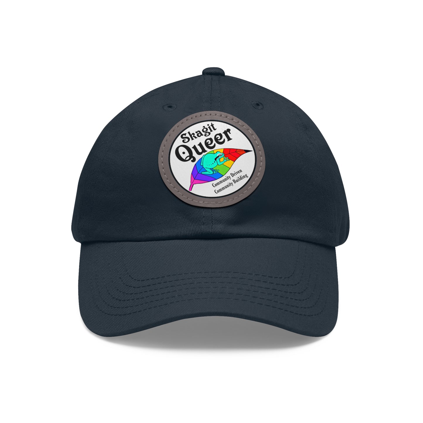 SKAGIT QUEER Hat with Leather Patch (Round)