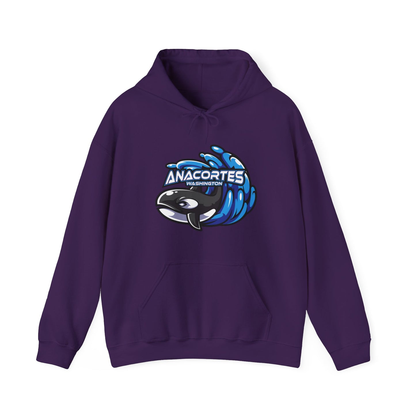 ANACORTES ORCA MASCOT Unisex Heavy Blend™ Hooded Sweatshirt