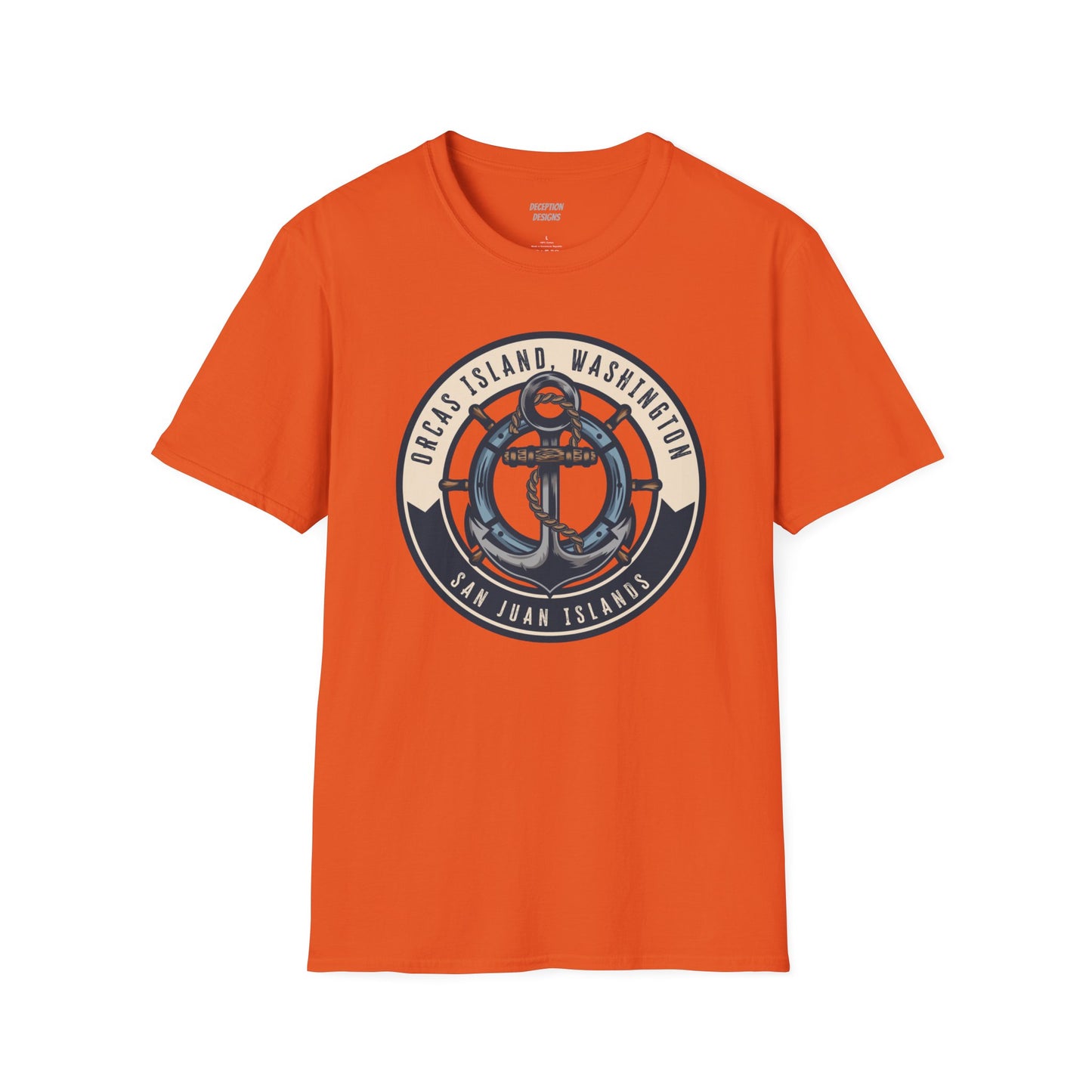 ORCAS ISLAND ANCHOR Unisex Softstyle T-Shirt
