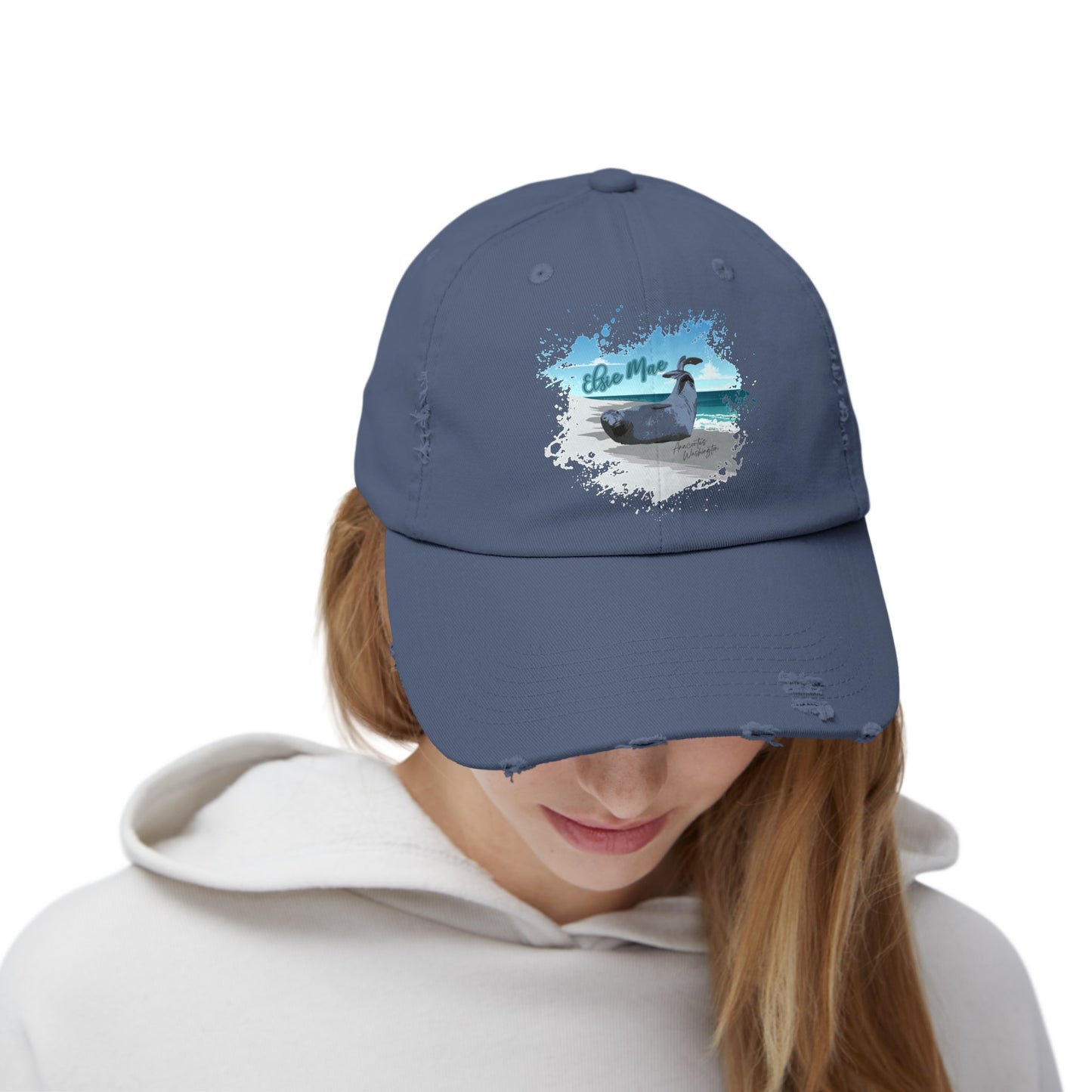 ELSIE Unisex Distressed Cap
