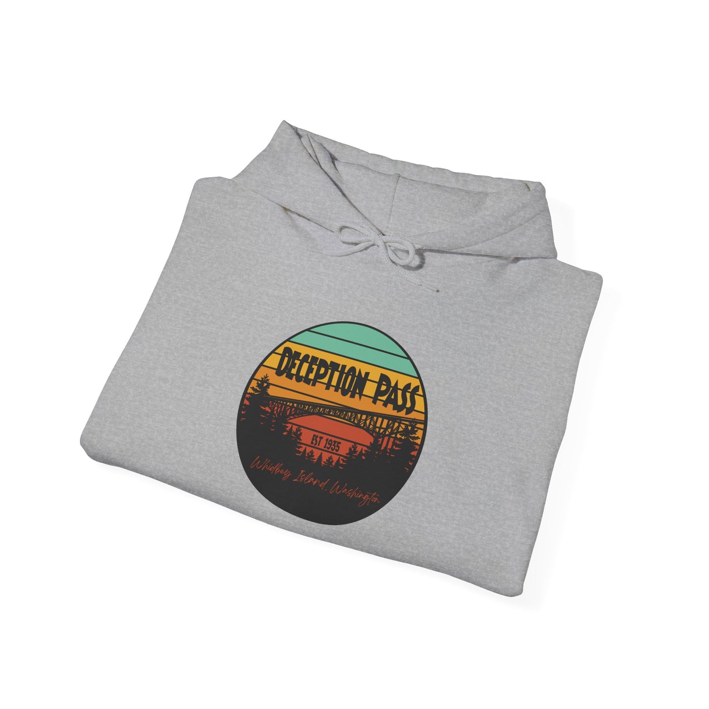 DECEPTION PASS BRIDGE, Unisex Heavy Blend™ Hooded Sweatshirt