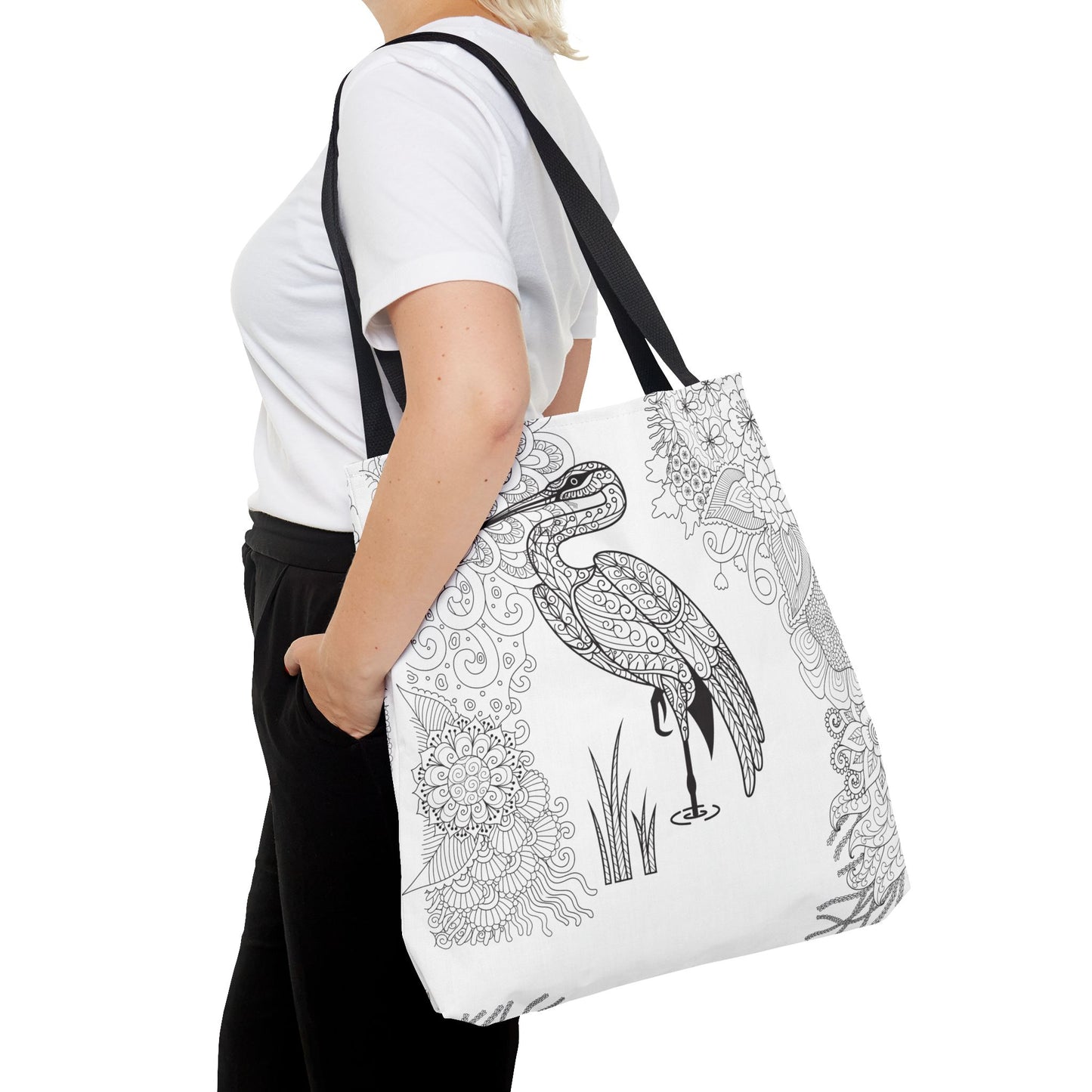 COLOR ME HERON Tote Bag